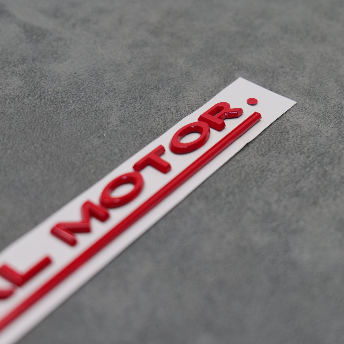 Gloss Red Dual Motor Rear Boot Badge Letters for Tesla Model S 3 X Y Performance - Exterior Styling | Carbon Kings