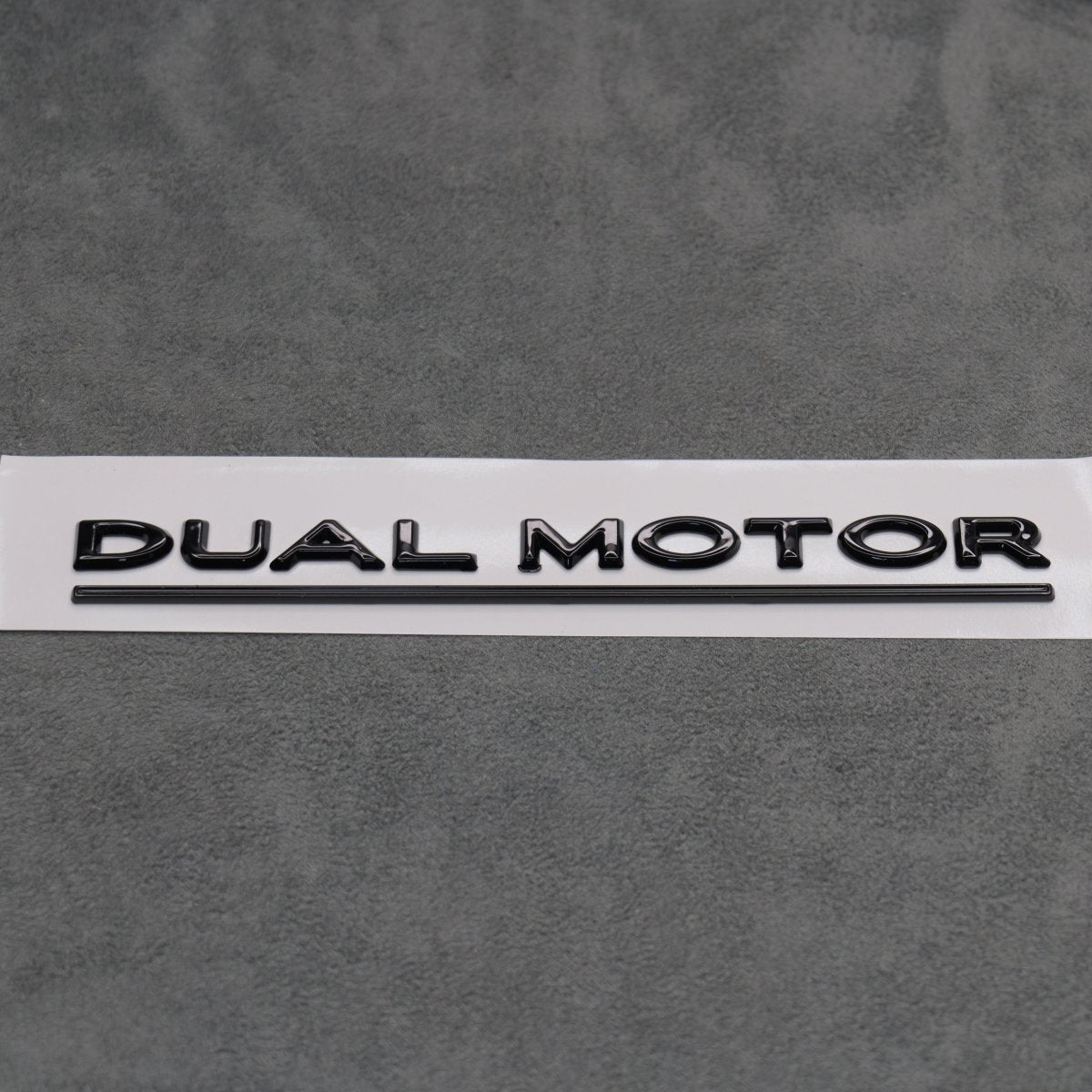 Gloss Black Dual Motor Rear Boot Badge Letters for Tesla Model S 3 X Y Performance - Exterior Styling | Carbon Kings
