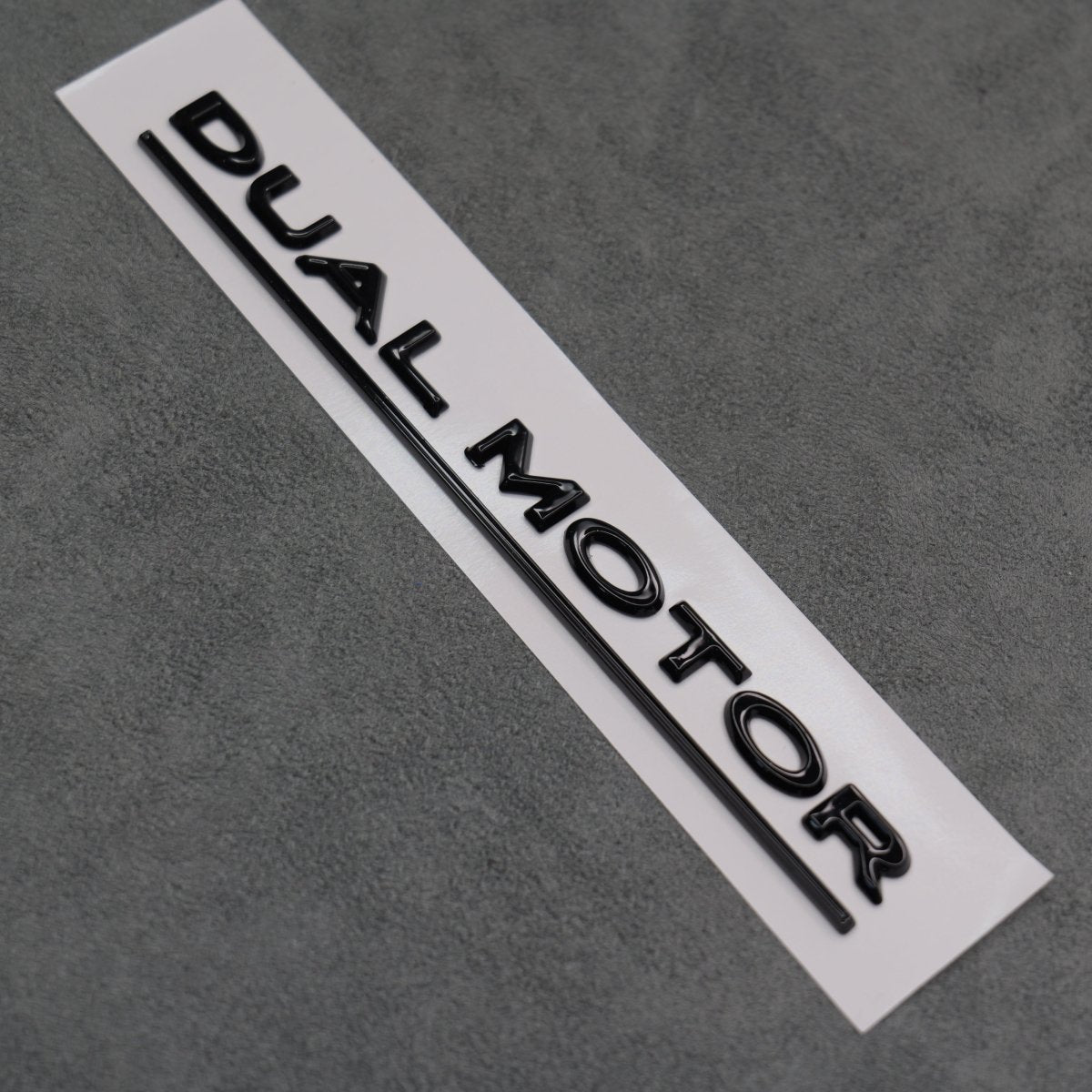 Gloss Black Dual Motor Rear Boot Badge Letters for Tesla Model S 3 X Y Performance - Exterior Styling | Carbon Kings