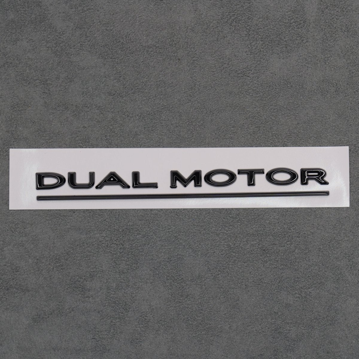 Gloss Black Dual Motor Rear Boot Badge Letters for Tesla Model S 3 X Y Performance - Exterior Styling | Carbon Kings