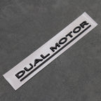 Matte Black Dual Motor Rear Boot Badge Letters for Tesla Model S 3 X Y Performance - Exterior Styling | Carbon Kings