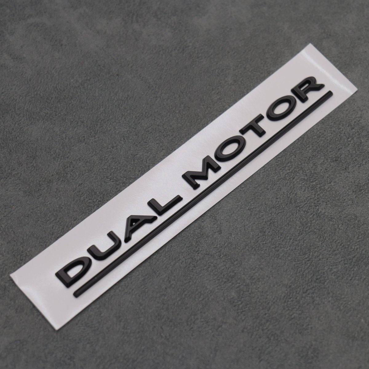 Matte Black Dual Motor Rear Boot Badge Letters for Tesla Model S 3 X Y Performance - Exterior Styling | Carbon Kings