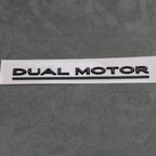 Matte Black Dual Motor Rear Boot Badge Letters for Tesla Model S 3 X Y Performance - Exterior Styling | Carbon Kings