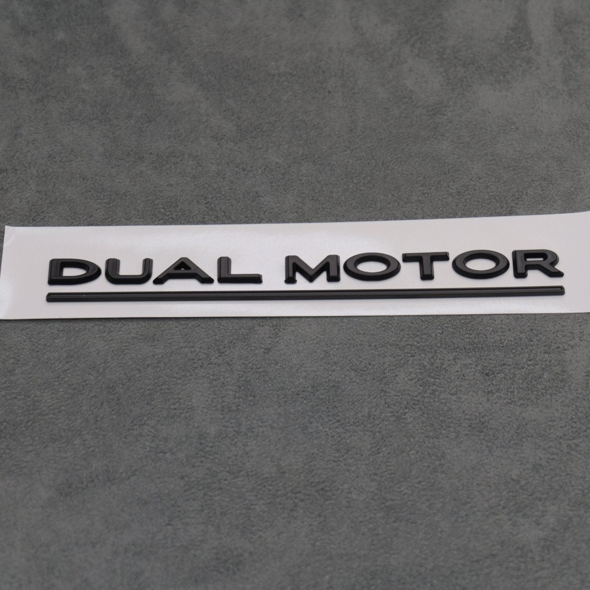 Matte Black Dual Motor Rear Boot Badge Letters for Tesla Model S 3 X Y Performance - Exterior Styling | Carbon Kings