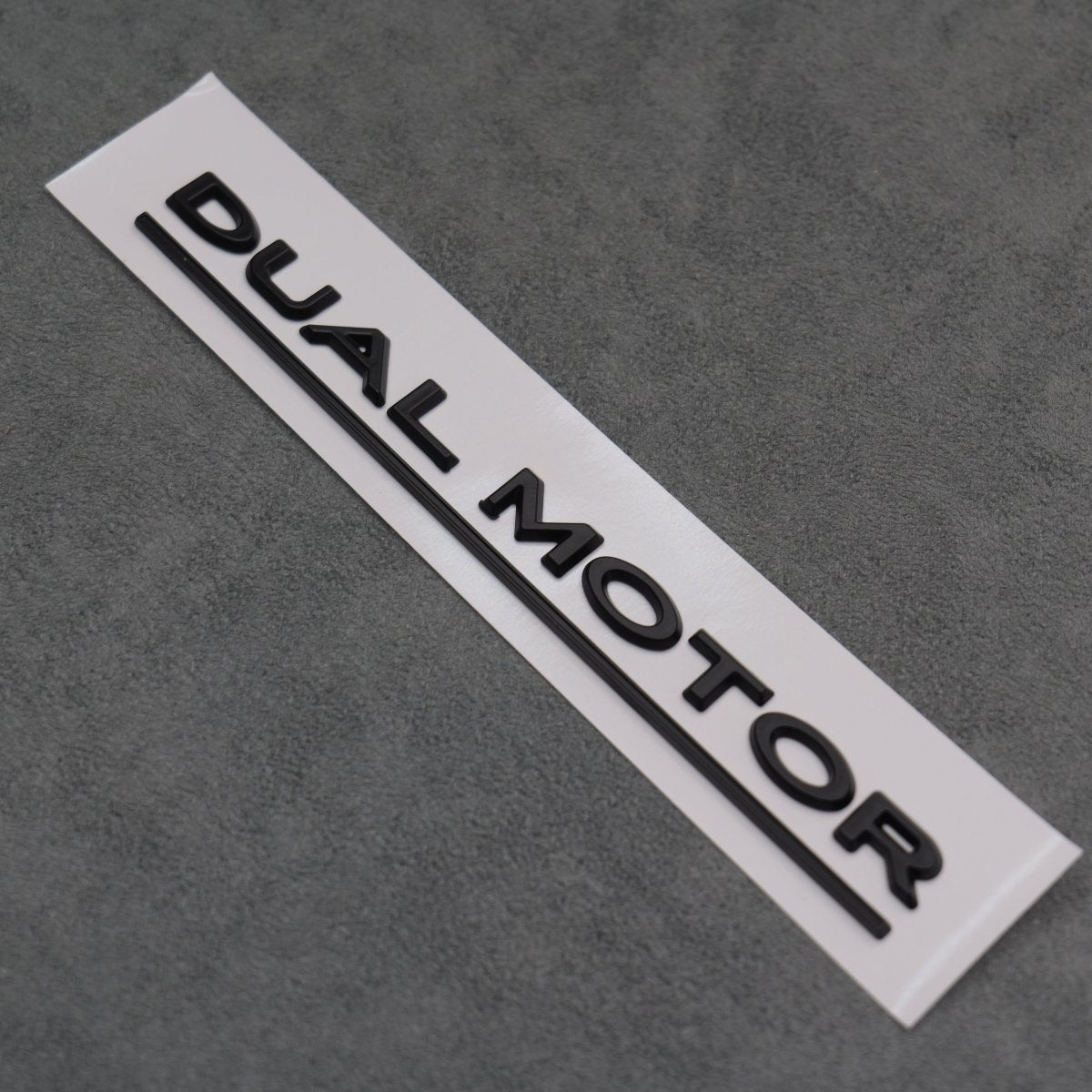 Matte Black Dual Motor Rear Boot Badge Letters for Tesla Model S 3 X Y Performance - Exterior Styling | Carbon Kings
