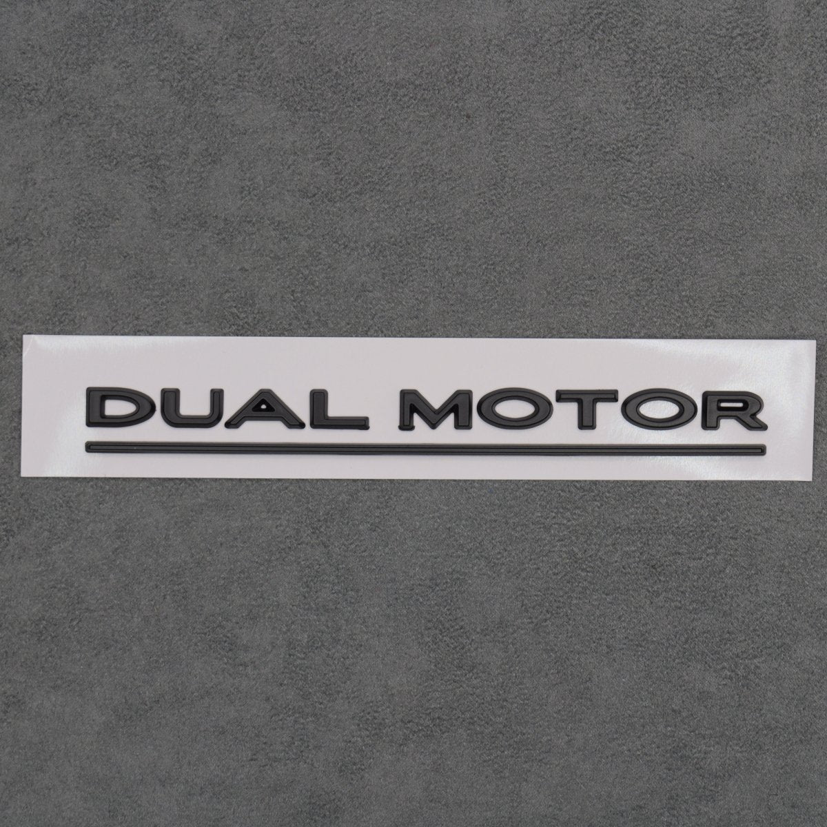 Matte Black Dual Motor Rear Boot Badge Letters for Tesla Model S 3 X Y Performance - Exterior Styling | Carbon Kings