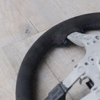 Full Alcantara Suede Steering Wheel for BMW M Sport 3 4 X1 X3 X4 X5 X6 M2 M3 M4 F80 - Interior Styling | Carbon Kings