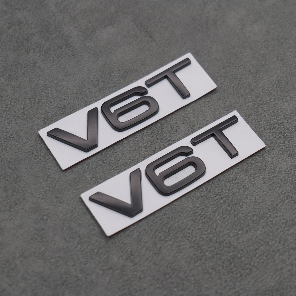 Matte Black V6T Badges for Audi A4 A5 A6 A7 S3 S4 S5 Q5 Q7 – Carbon Kings