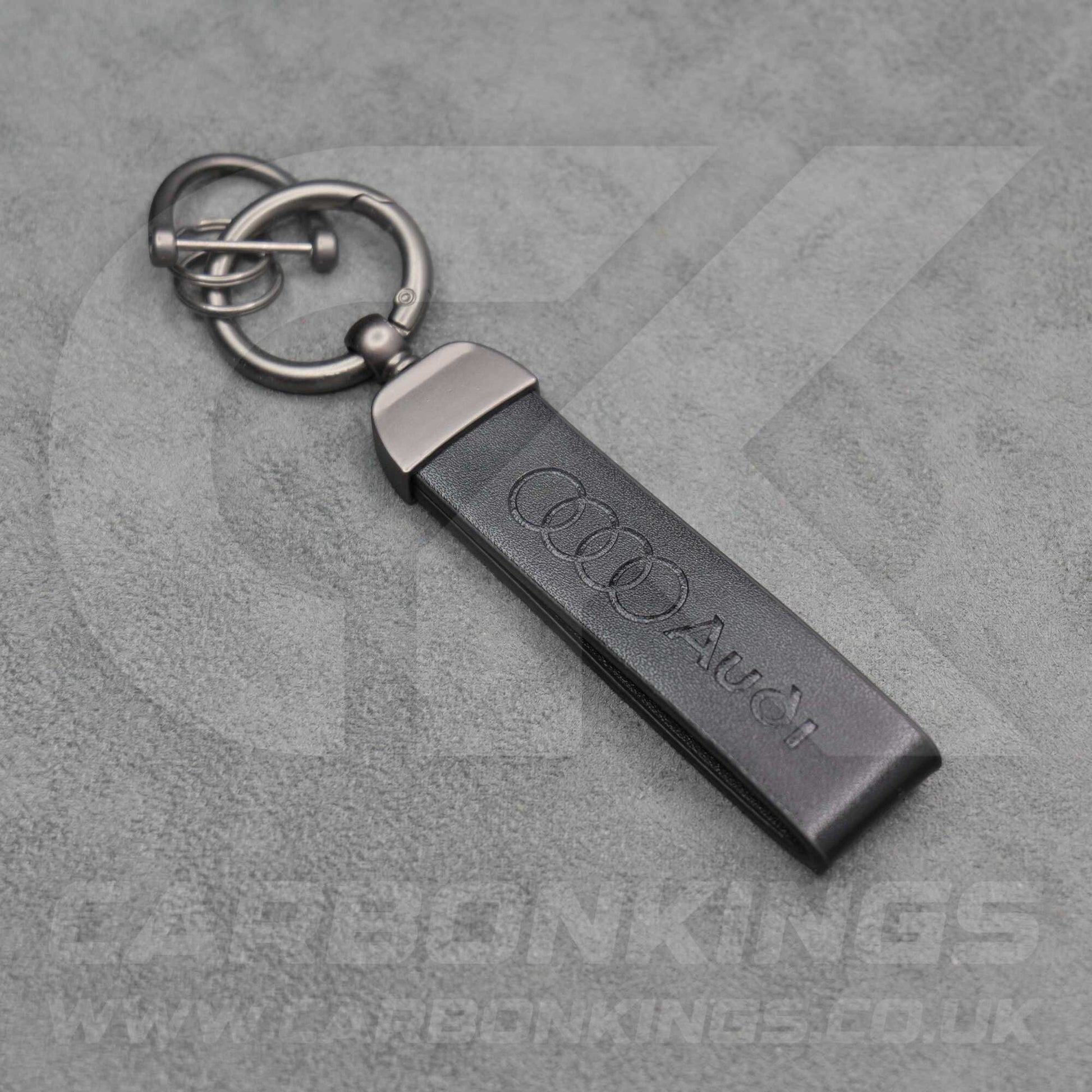 Audi Premium Leather Key Ring Chain Durable A1 A3 A4 A5 A6 A7 Q3 Q4 Q5 Q6 Q7 Q8