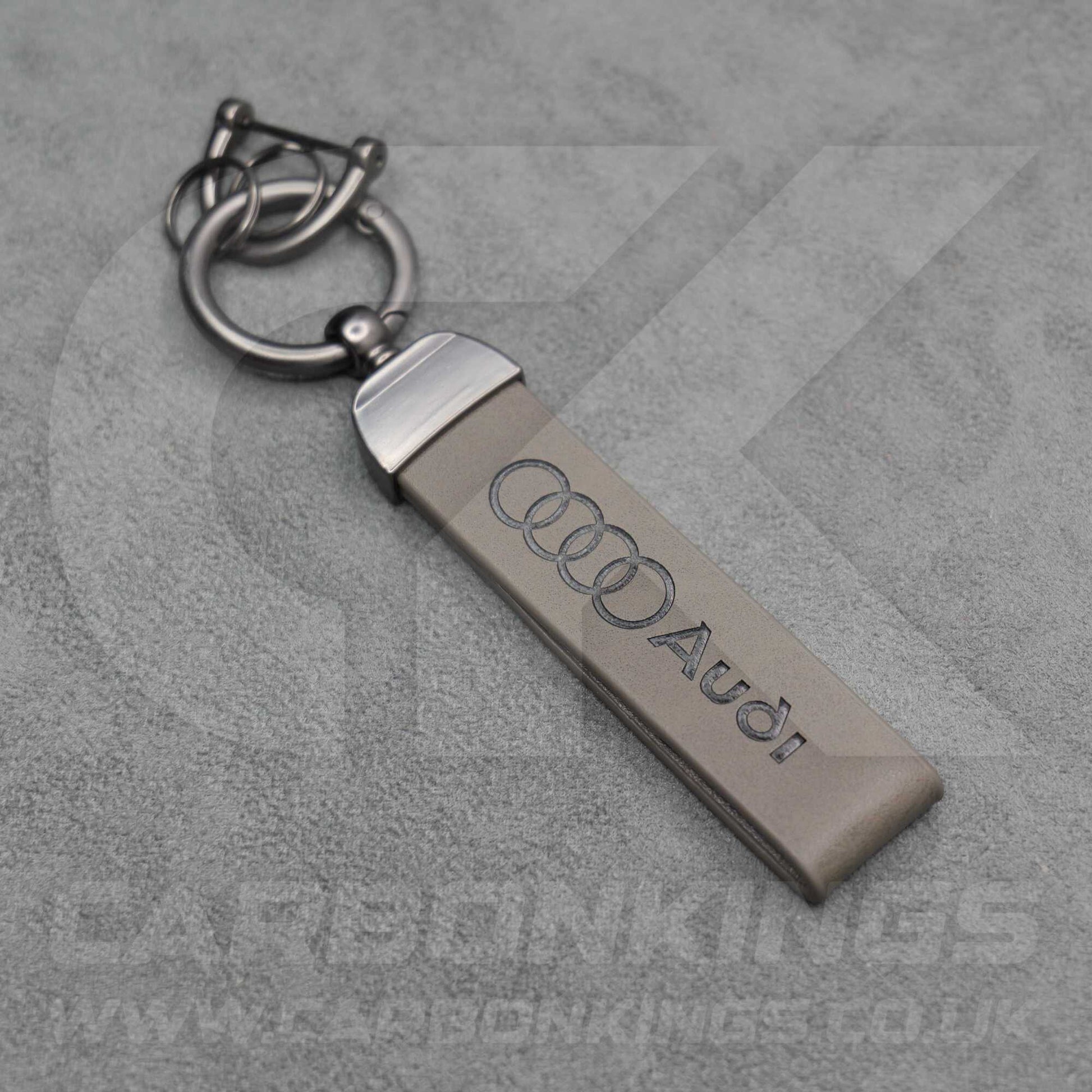 Audi Premium Leather Key Ring Chain Durable A1 A3 A4 A5 A6 A7 Q3 Q4 Q5 Q6 Q7 Q8