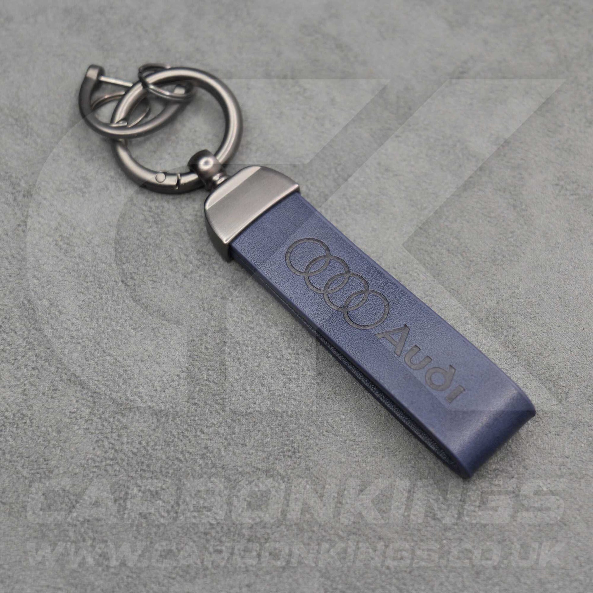 Audi Premium Leather Key Ring Chain Durable A1 A3 A4 A5 A6 A7 Q3 Q4 Q5 Q6 Q7 Q8