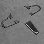 Carbon Fibre Style Steering Wheel Trims for BMW 5 Series G30 G31 G01 G38 X3 - Interior Styling | Carbon Kings