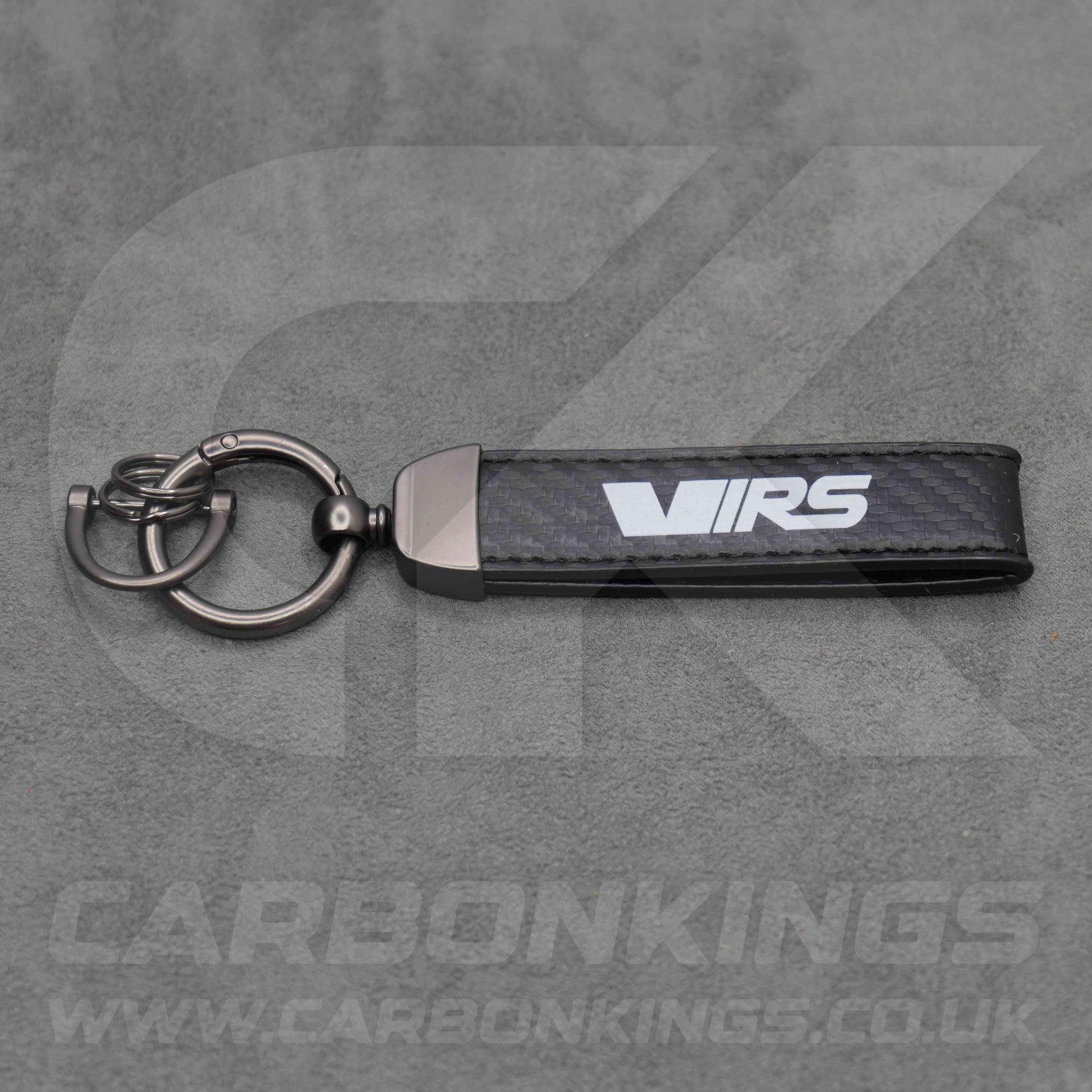 Skoda VRS Carbon Fibre Style Key Ring Chain Octavia Elroq Enyaq Kodiaq