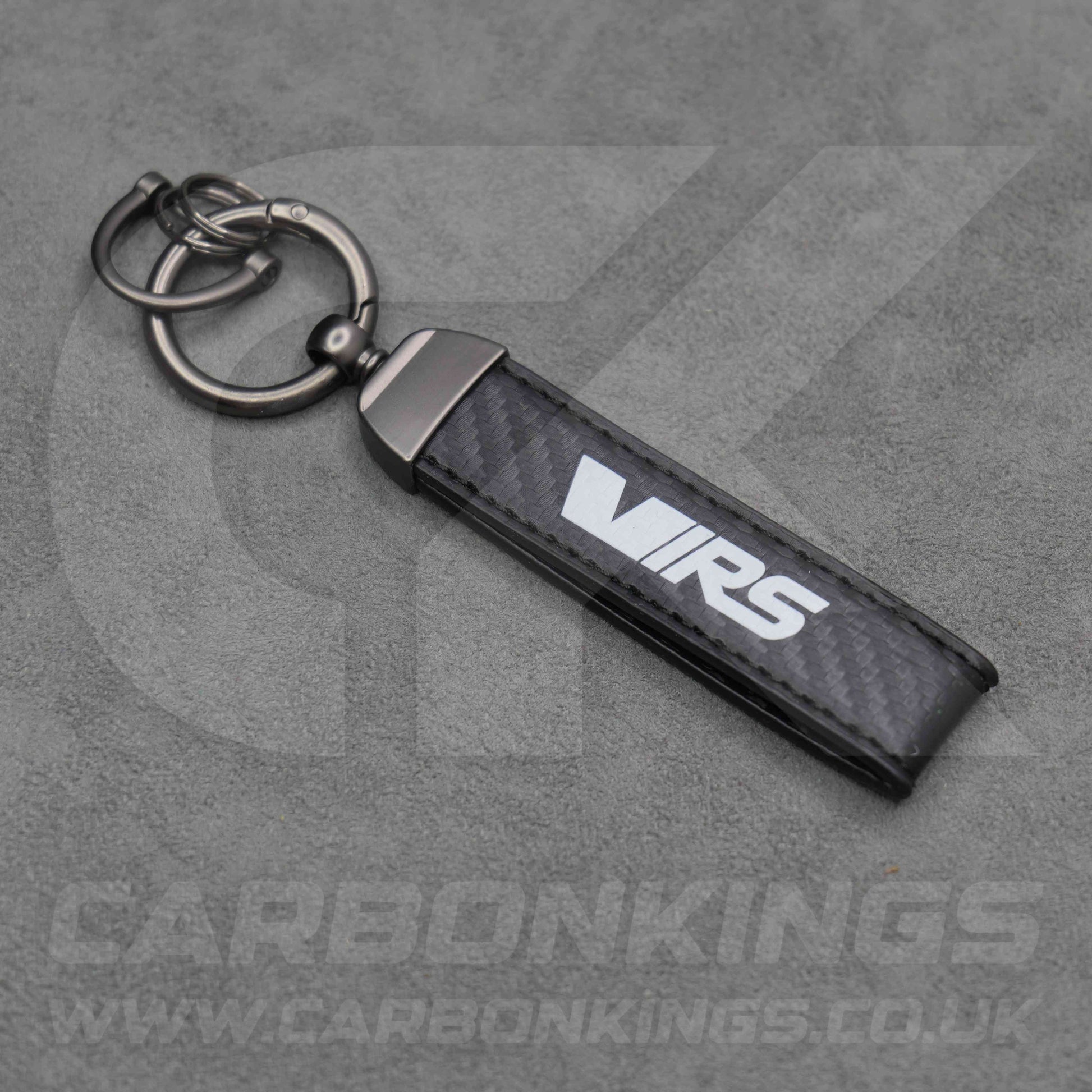 Skoda VRS Carbon Fibre Style Key Ring Chain Octavia Elroq Enyaq Kodiaq