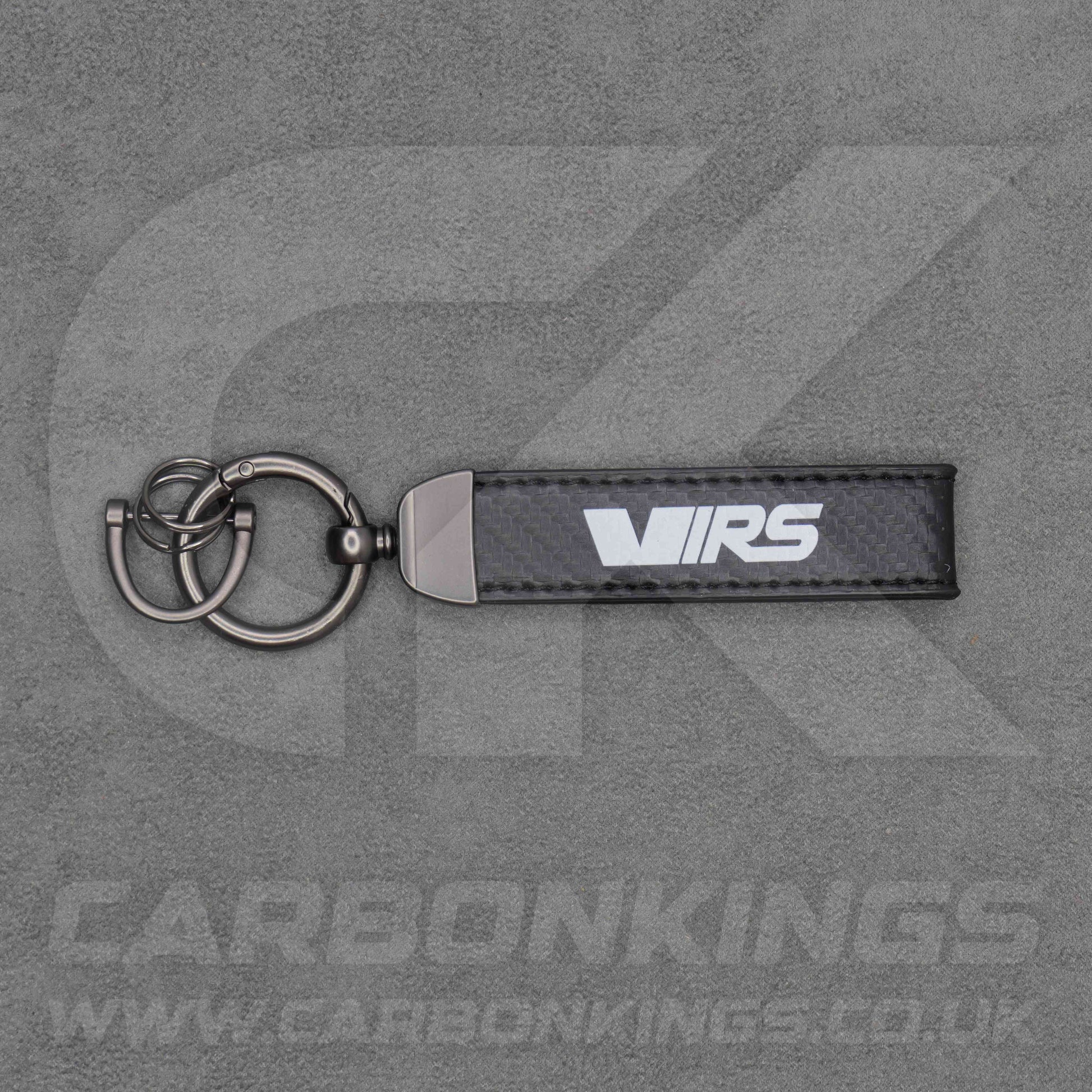 Skoda VRS Carbon Fibre Style Key Ring Chain Octavia Elroq Enyaq Kodiaq