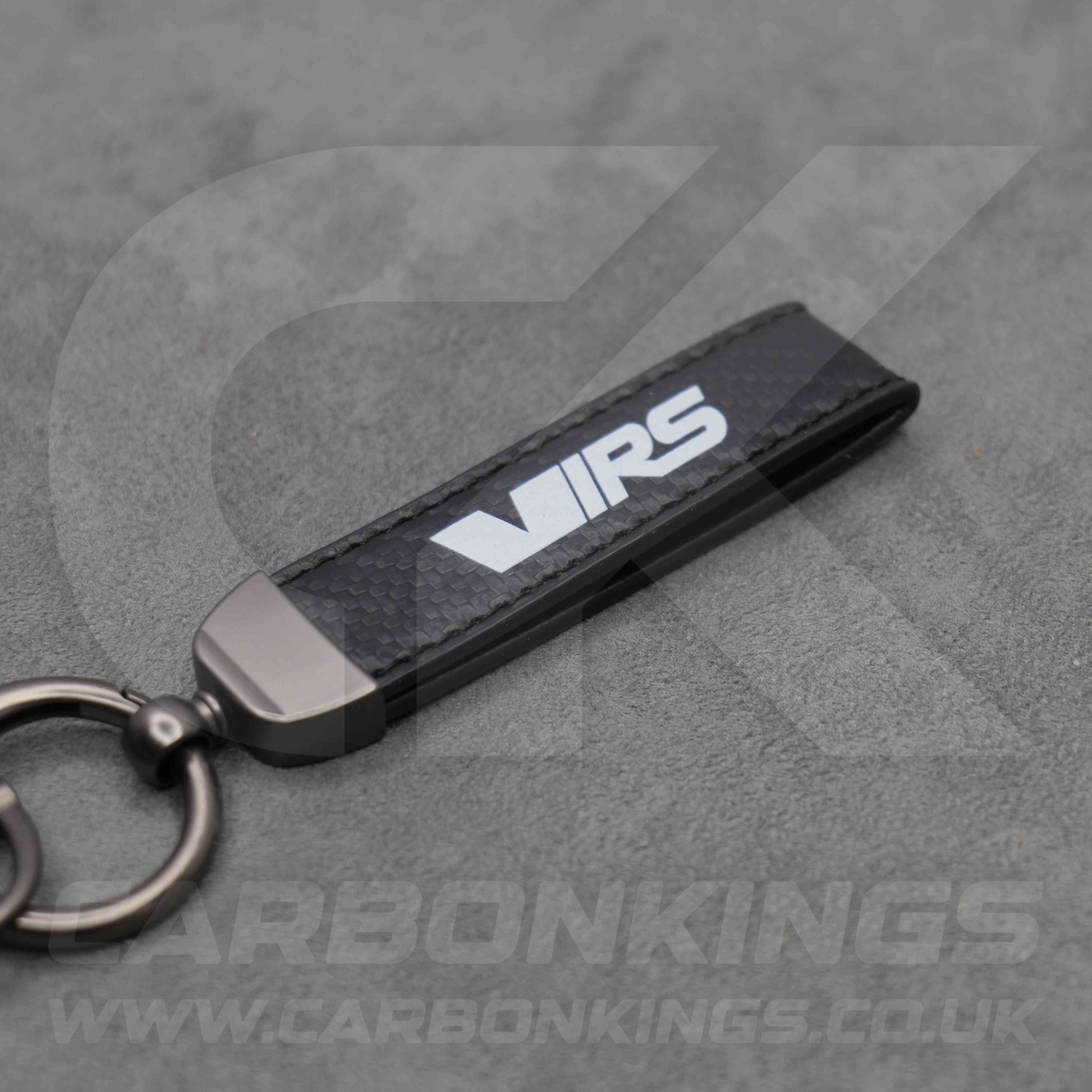 Skoda VRS Carbon Fibre Style Key Ring Chain Octavia Elroq Enyaq Kodiaq
