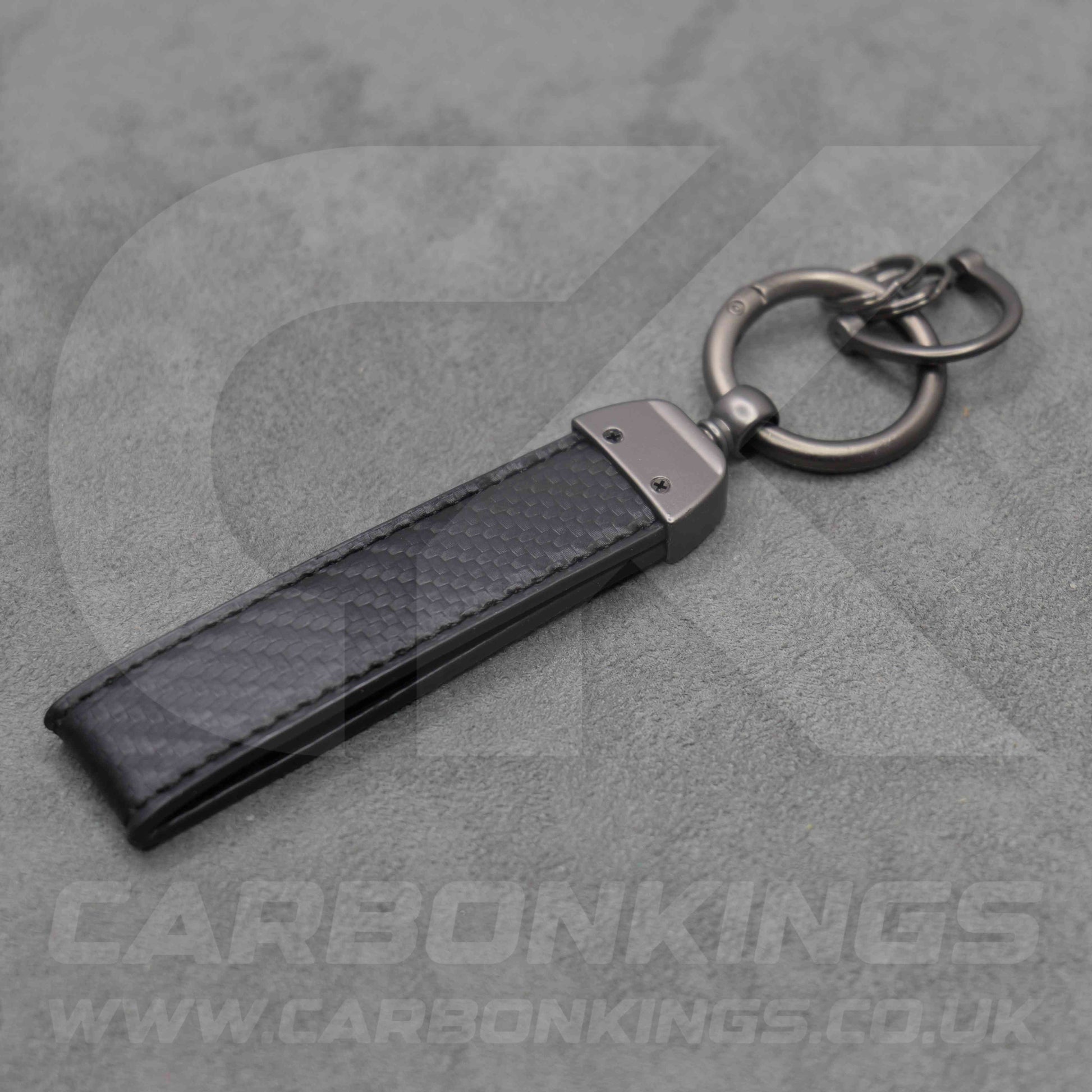 Skoda VRS Carbon Fibre Style Key Ring Chain Octavia Elroq Enyaq Kodiaq