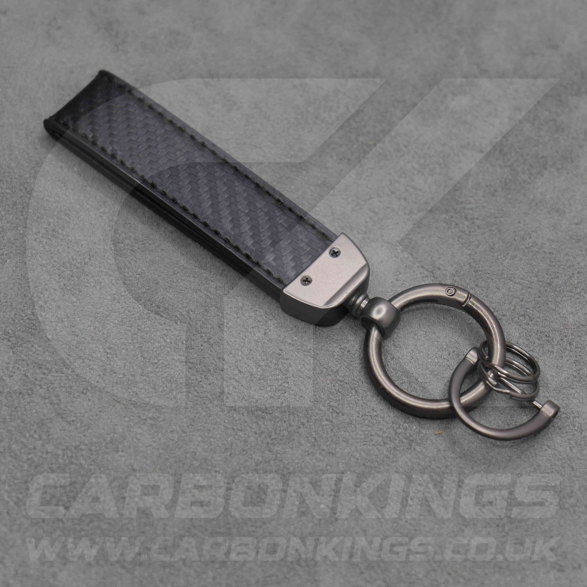 Skoda VRS Carbon Fibre Style Key Ring Chain Octavia Elroq Enyaq Kodiaq