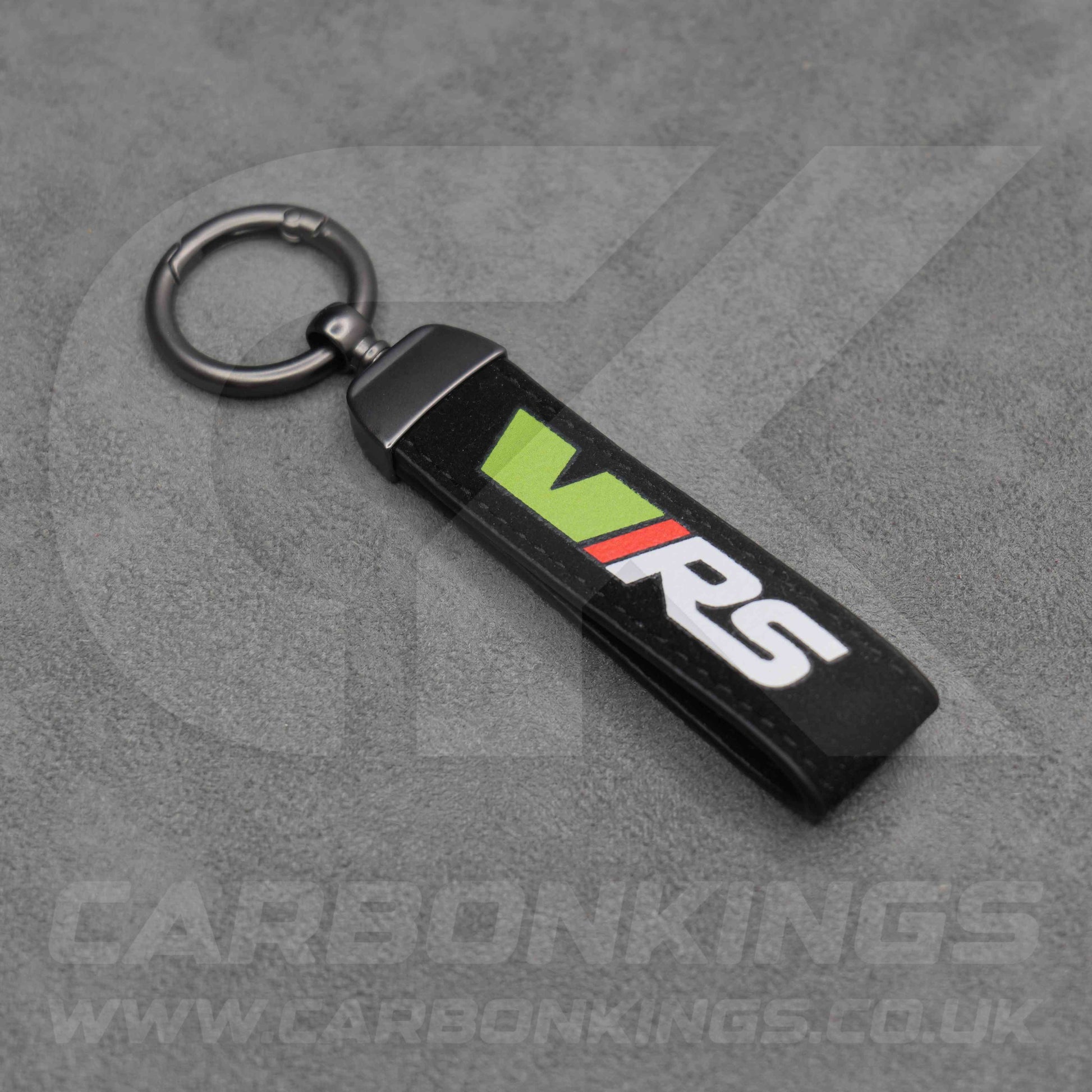 Skoda VRS Black / Red / Blue Suede Key Ring Chain Octavia Elroq Enyaq Kodiaq
