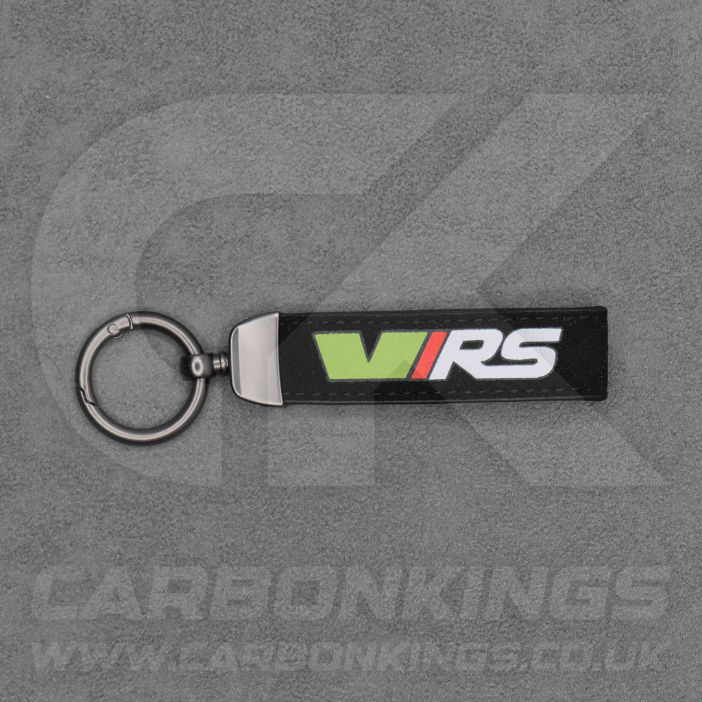 Skoda VRS Black / Red / Blue Suede Key Ring Chain Octavia Elroq Enyaq Kodiaq