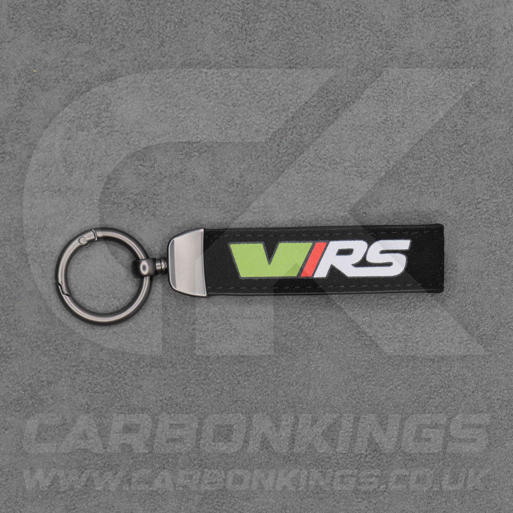 Skoda VRS Black / Red / Blue Suede Key Ring Chain Octavia Elroq Enyaq Kodiaq
