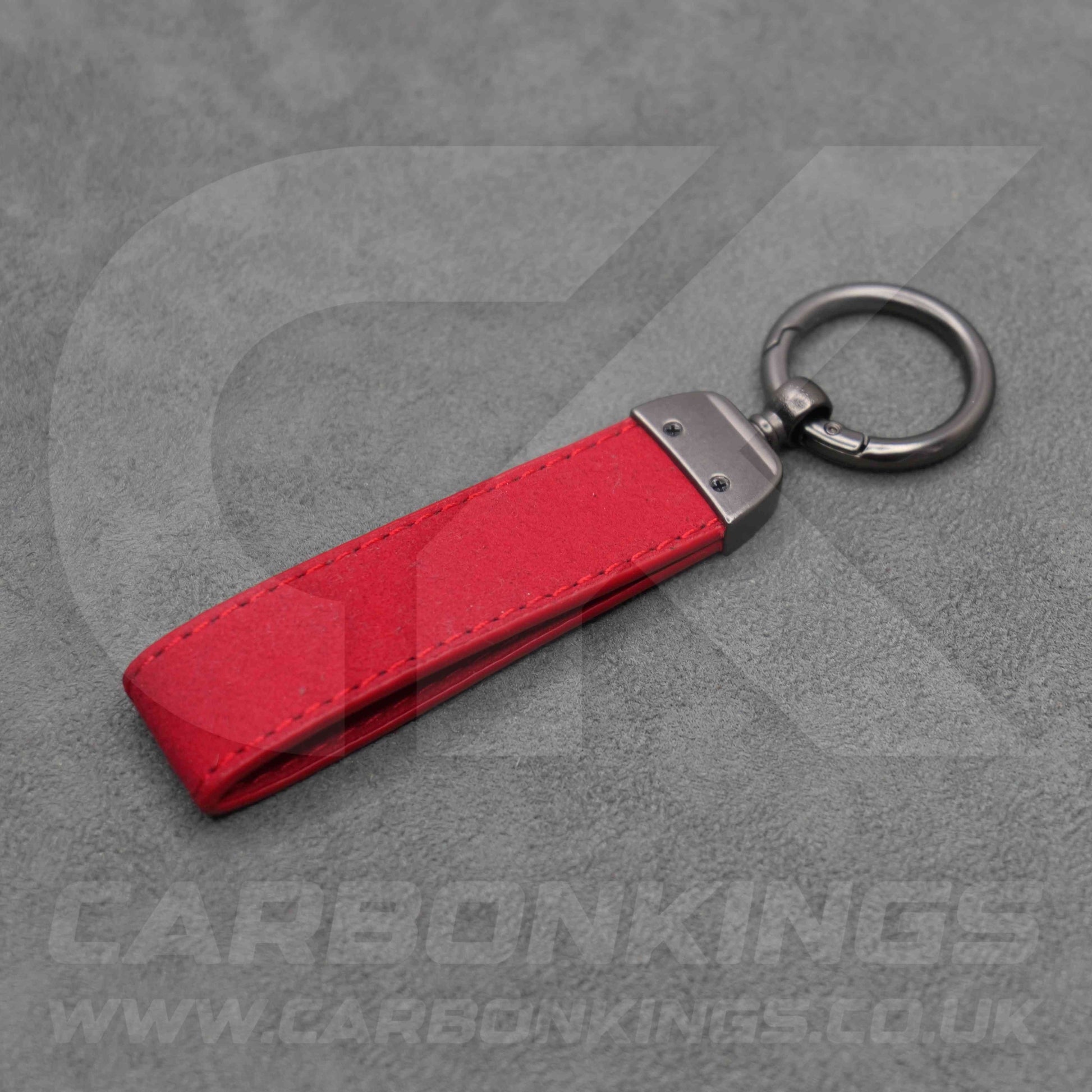 Skoda VRS Black / Red / Blue Suede Key Ring Chain Octavia Elroq Enyaq Kodiaq