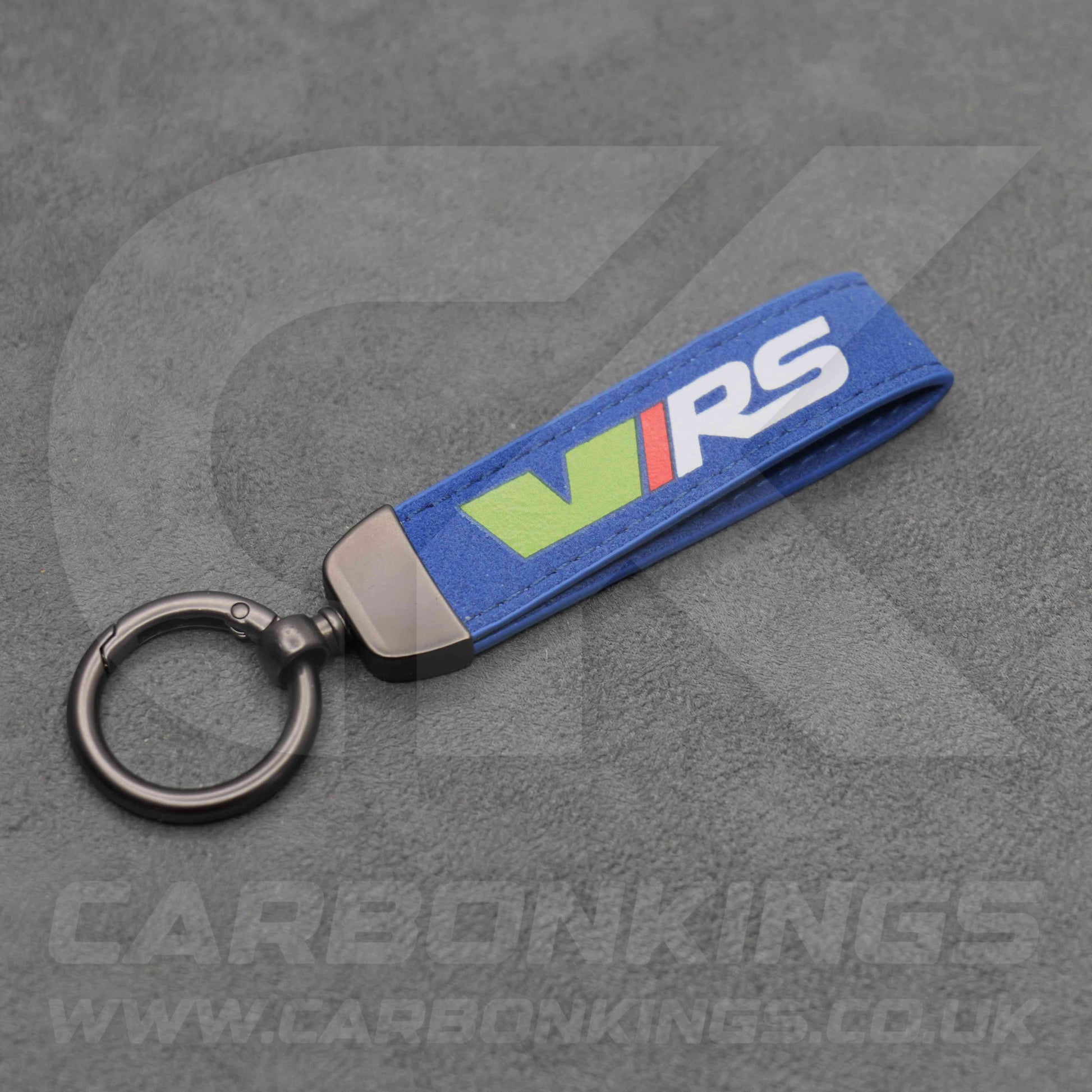 Skoda VRS Black / Red / Blue Suede Key Ring Chain Octavia Elroq Enyaq Kodiaq
