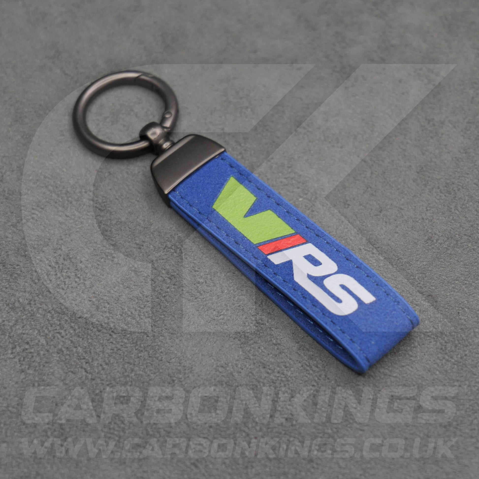 Skoda VRS Black / Red / Blue Suede Key Ring Chain Octavia Elroq Enyaq Kodiaq
