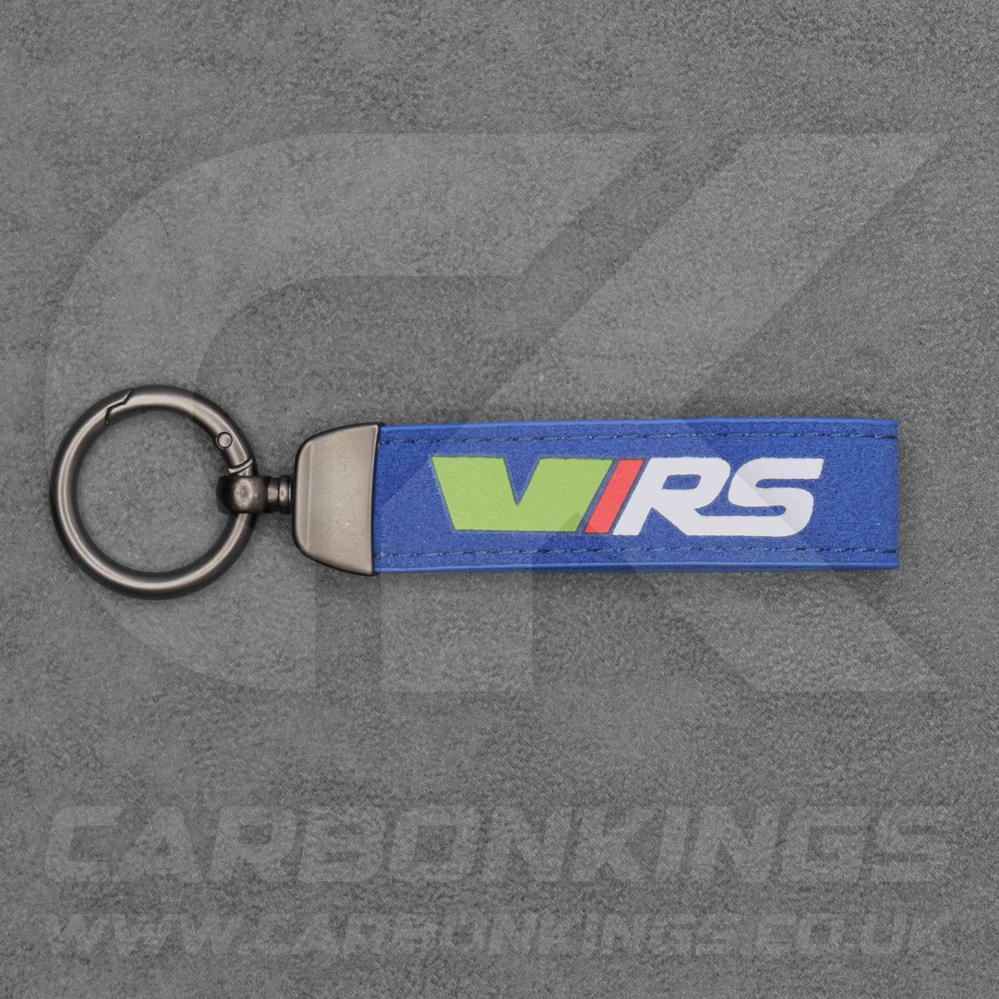 Skoda VRS Black / Red / Blue Suede Key Ring Chain Octavia Elroq Enyaq Kodiaq