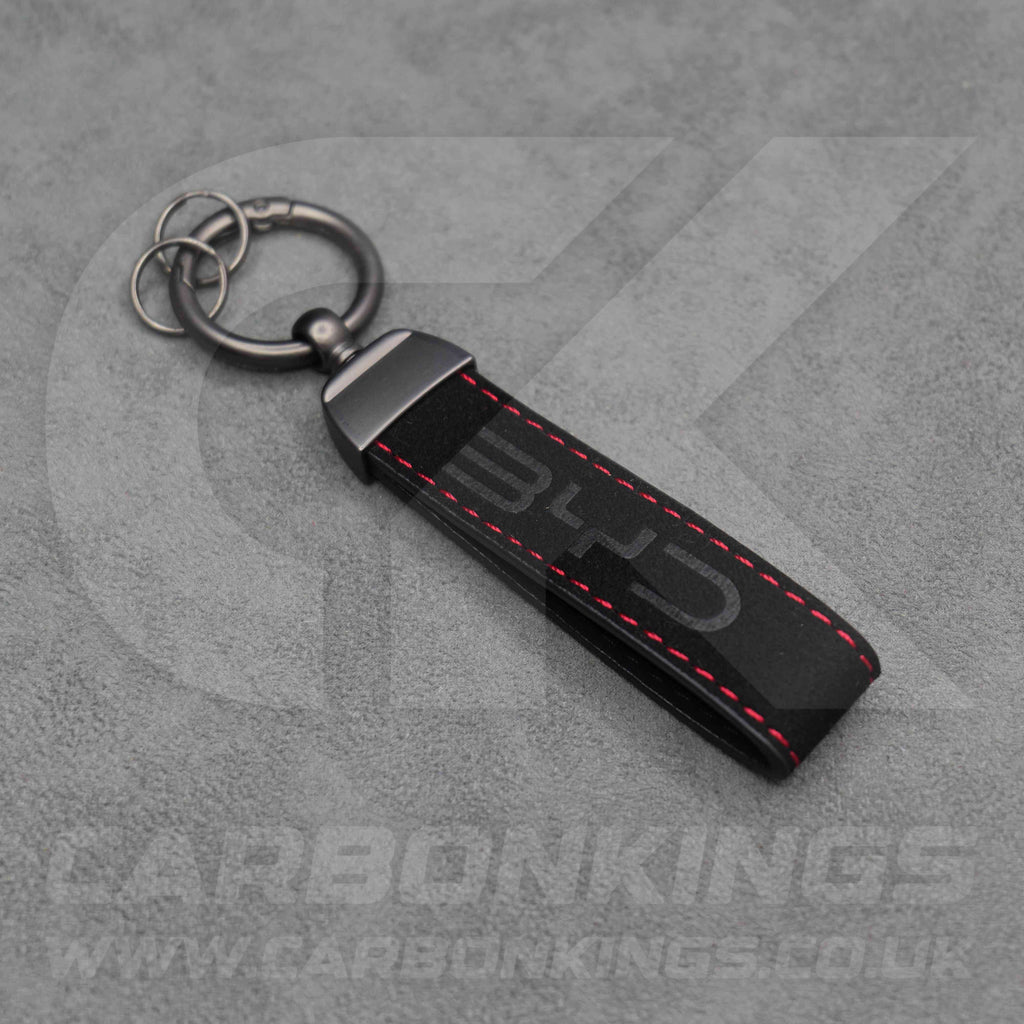 BYD Black Suede / Red Stitching Car Key Ring Chain Sealion Atto Dolphin Seal Sealion