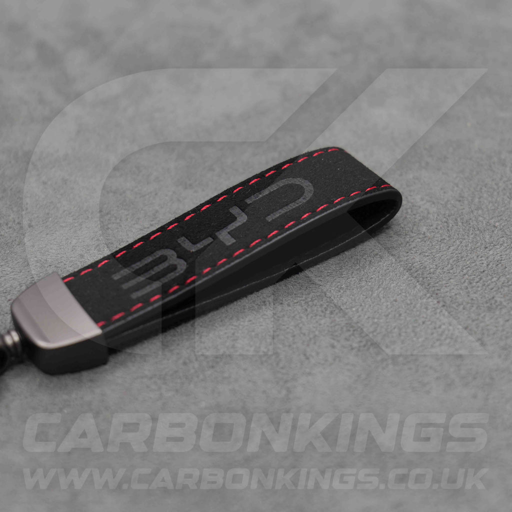 BYD Black Suede / Red Stitching Car Key Ring Chain Sealion Atto Dolphin Seal Sealion