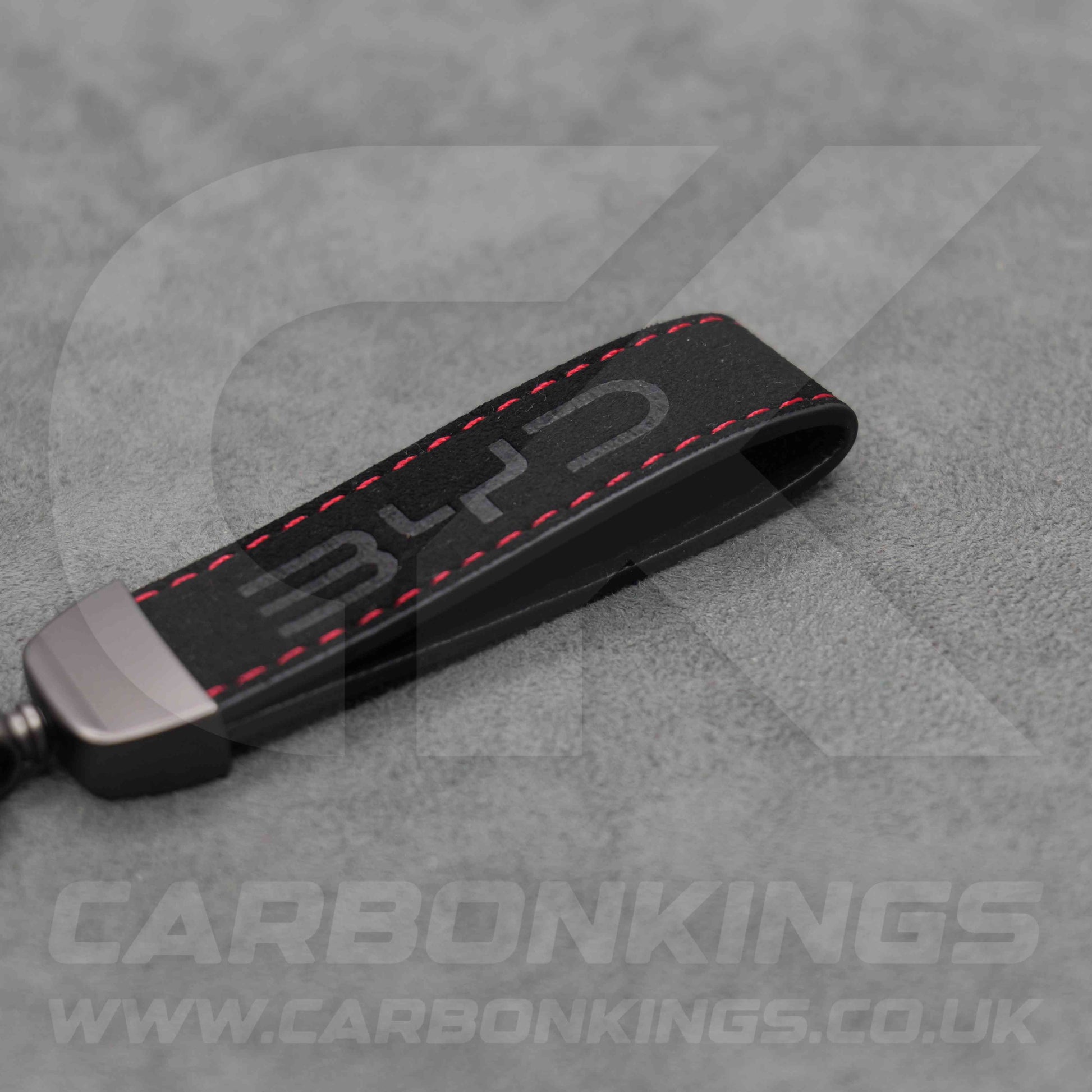 BYD Black Suede / Red Stitching Car Key Ring Chain Sealion Atto Dolphin Seal Sealion