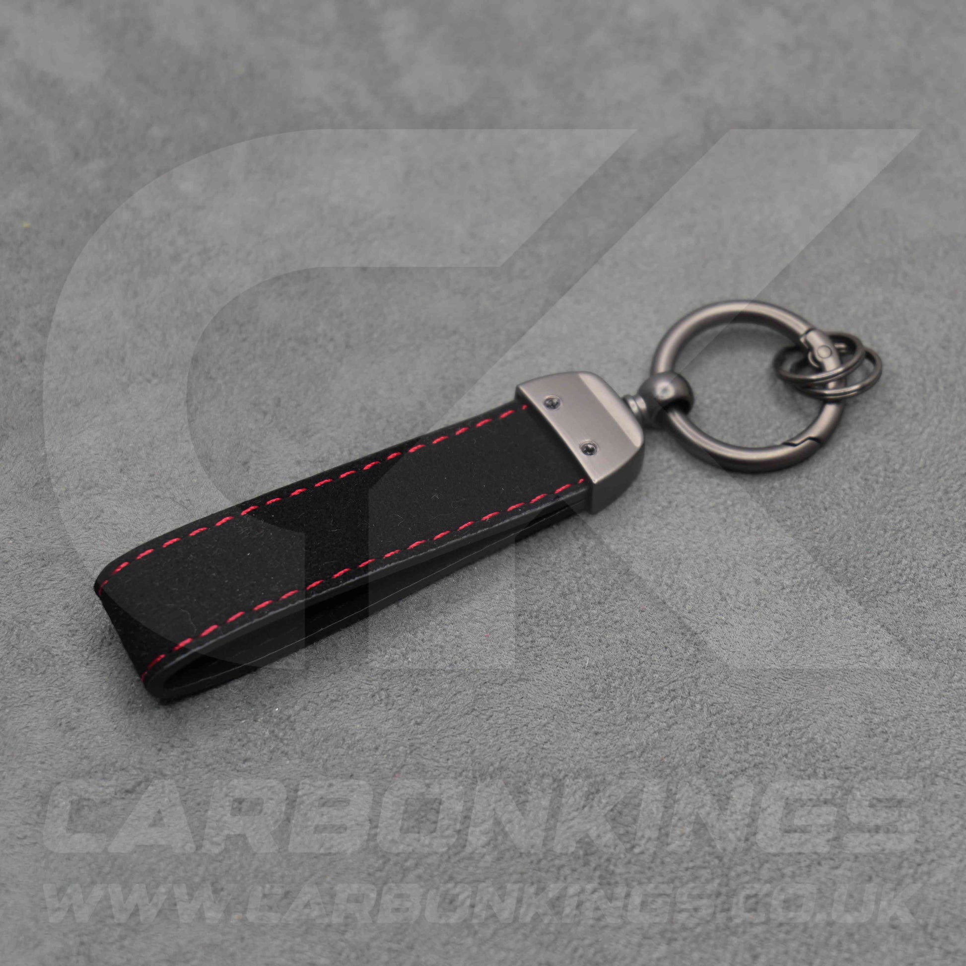 BYD Black Suede / Red Stitching Car Key Ring Chain Sealion Atto Dolphin Seal Sealion