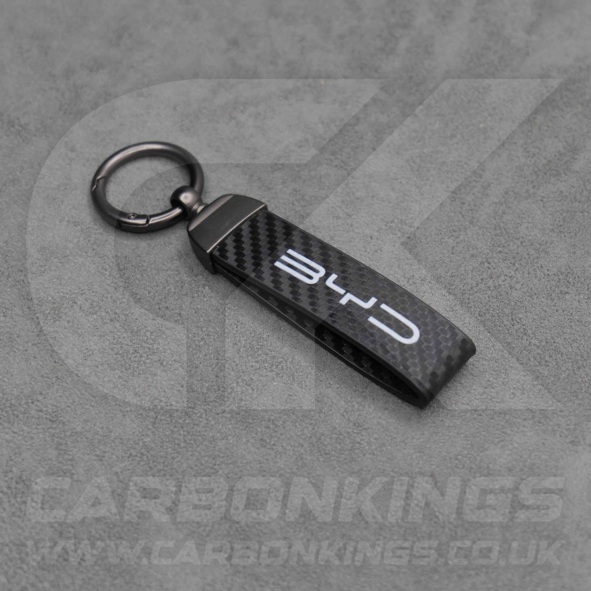 BYD Carbon Fibre Car Key Ring Chain Premium & Durable Sealion Atto Dolphin Seal