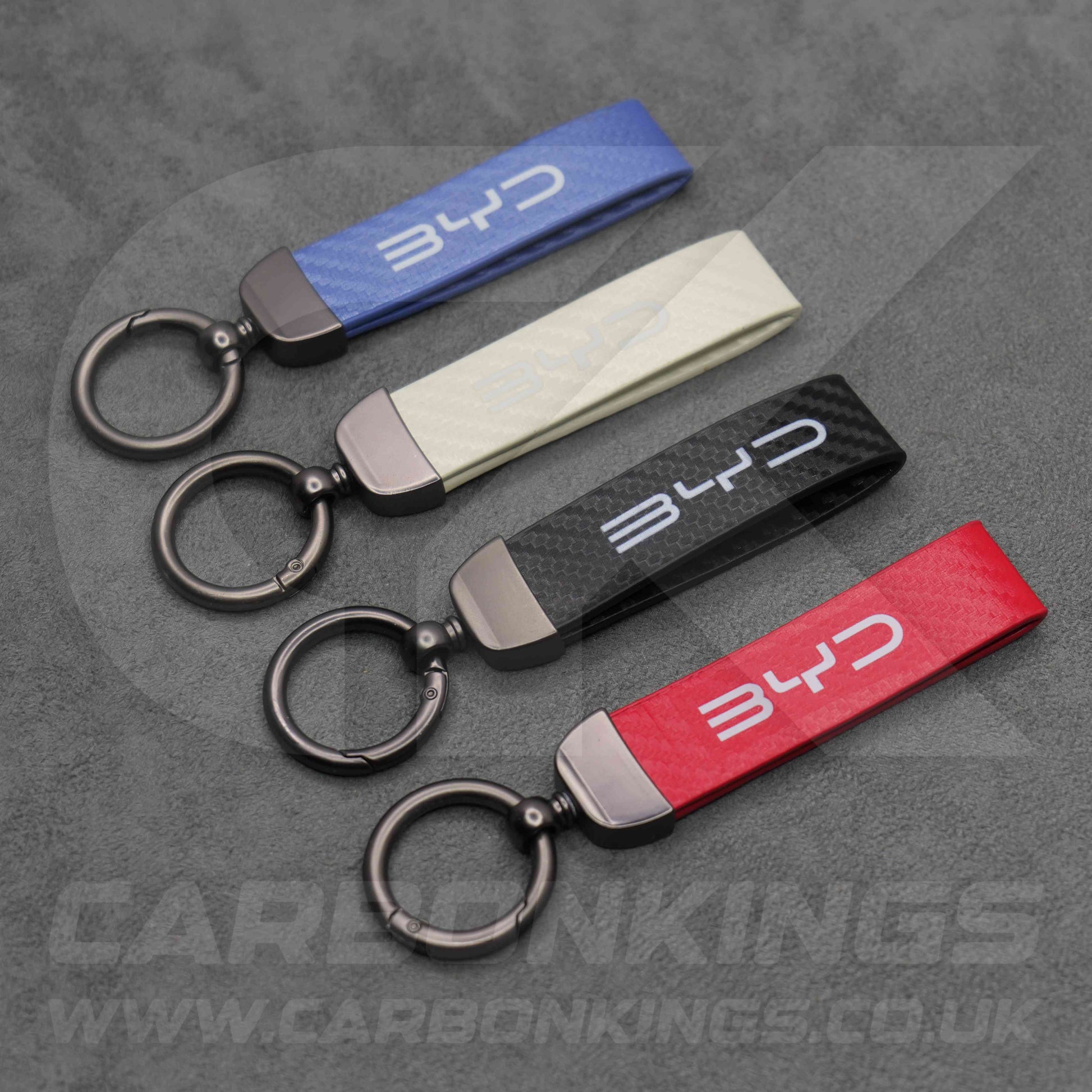 BYD Carbon Fibre Car Key Ring Chain Premium & Durable Sealion Atto Dolphin Seal