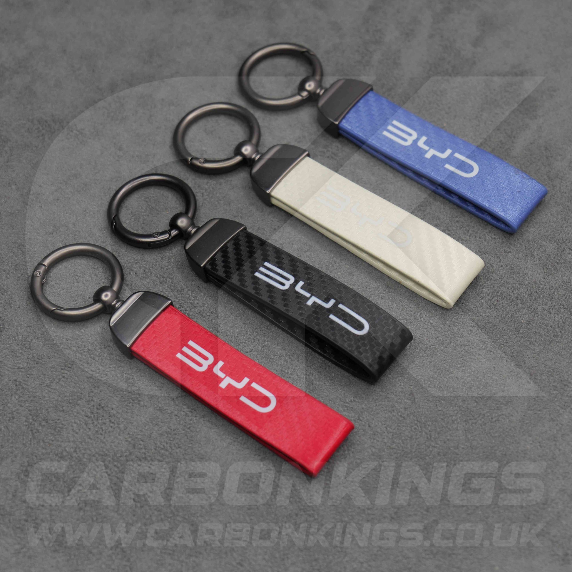 BYD Carbon Fibre Car Key Ring Chain Premium & Durable Sealion Atto Dolphin Seal