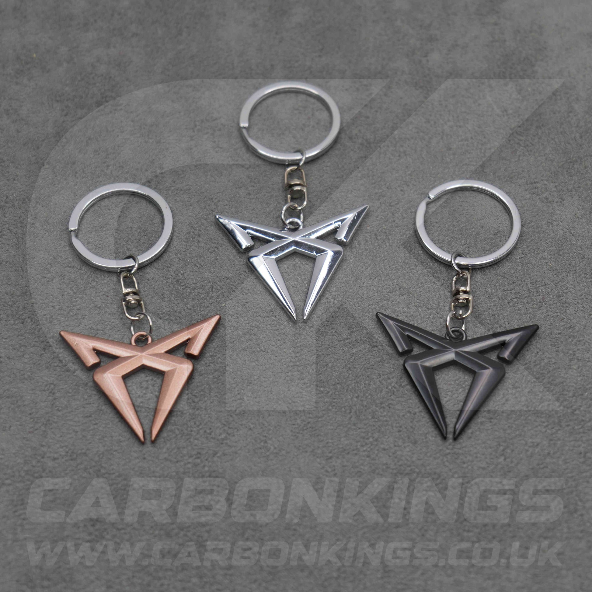 CUPRA Silver / Black / Bronze Key Ring Chain VZ Born Ateca Leon Formentor Tavascan Terramar