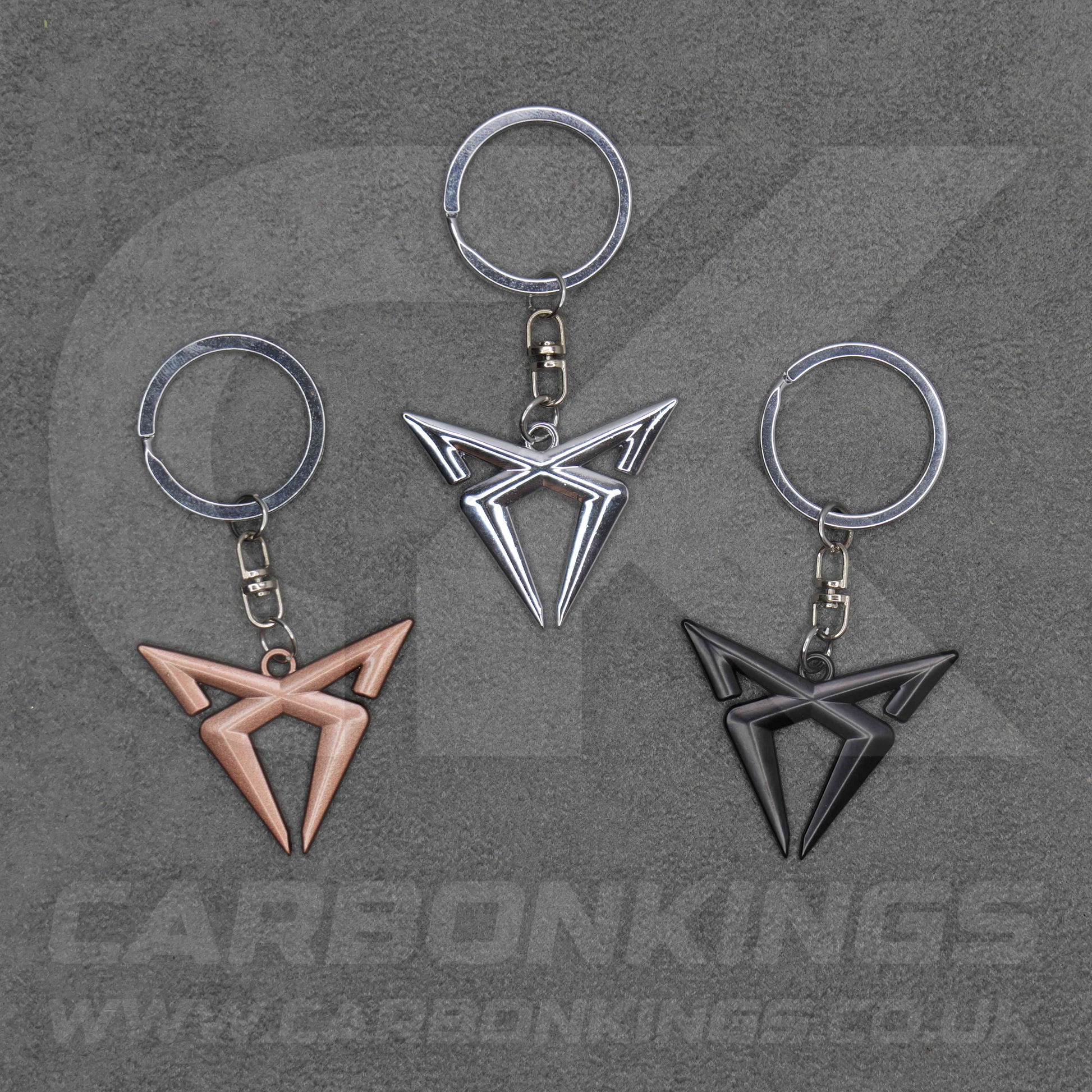 CUPRA Silver / Black / Bronze Key Ring Chain VZ Born Ateca Leon Formentor Tavascan Terramar