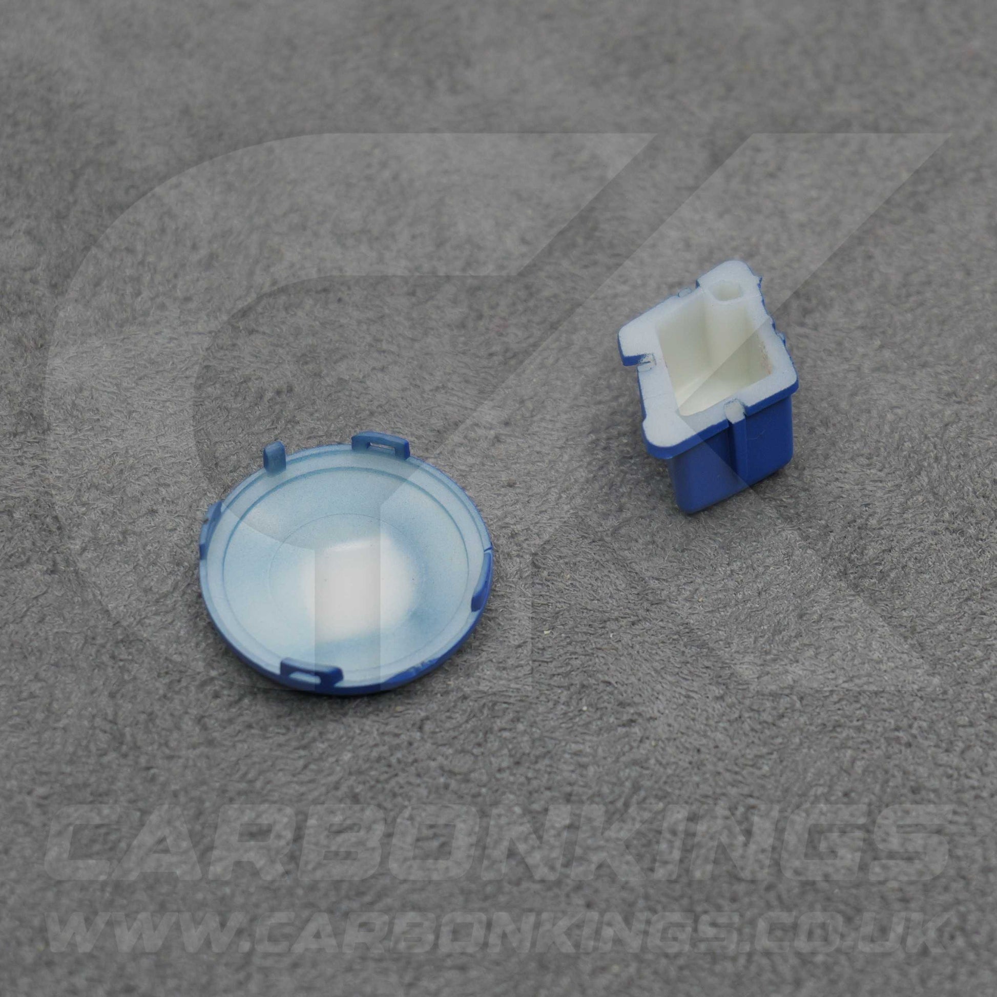 BMW Matte Blue M Mode & Start Stop Button Set for E90 E92 E93 M3 4.0 V8
