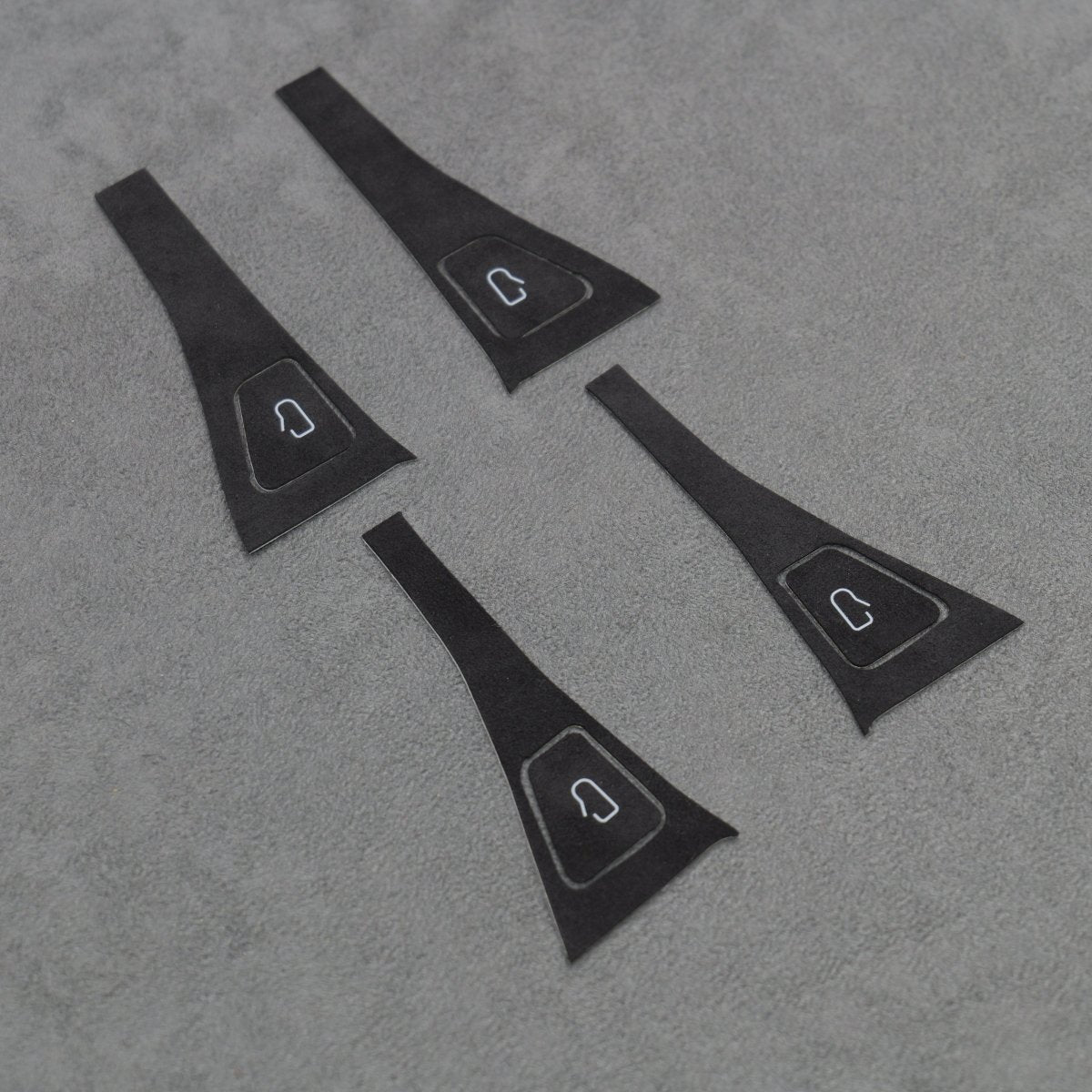 Alcantara Suede Door Switch Handle Button Covers for Tesla Model 3 Y - Interior Styling | Carbon Kings