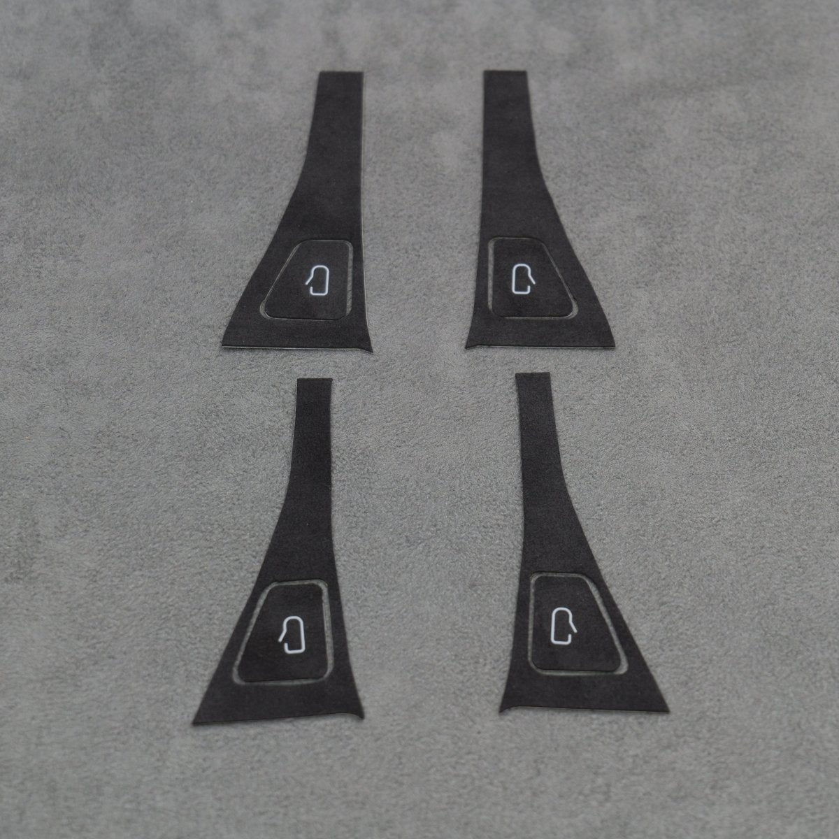 Alcantara Suede Door Switch Handle Button Covers for Tesla Model 3 Y - Interior Styling | Carbon Kings