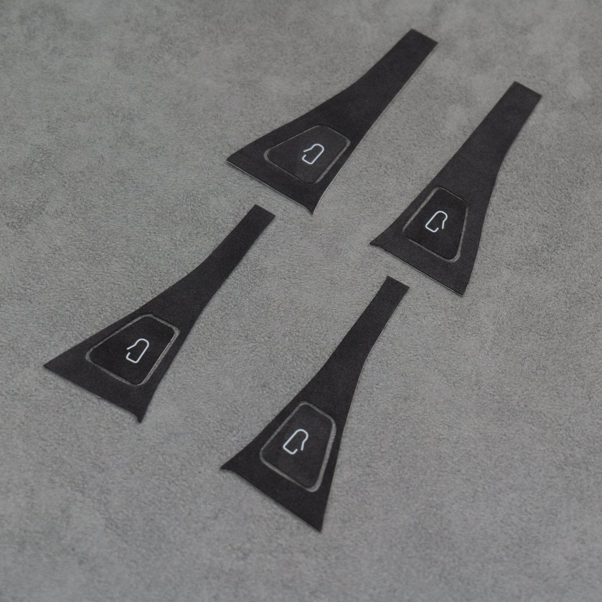 Alcantara Suede Door Switch Handle Button Covers for Tesla Model 3 Y - Interior Styling | Carbon Kings