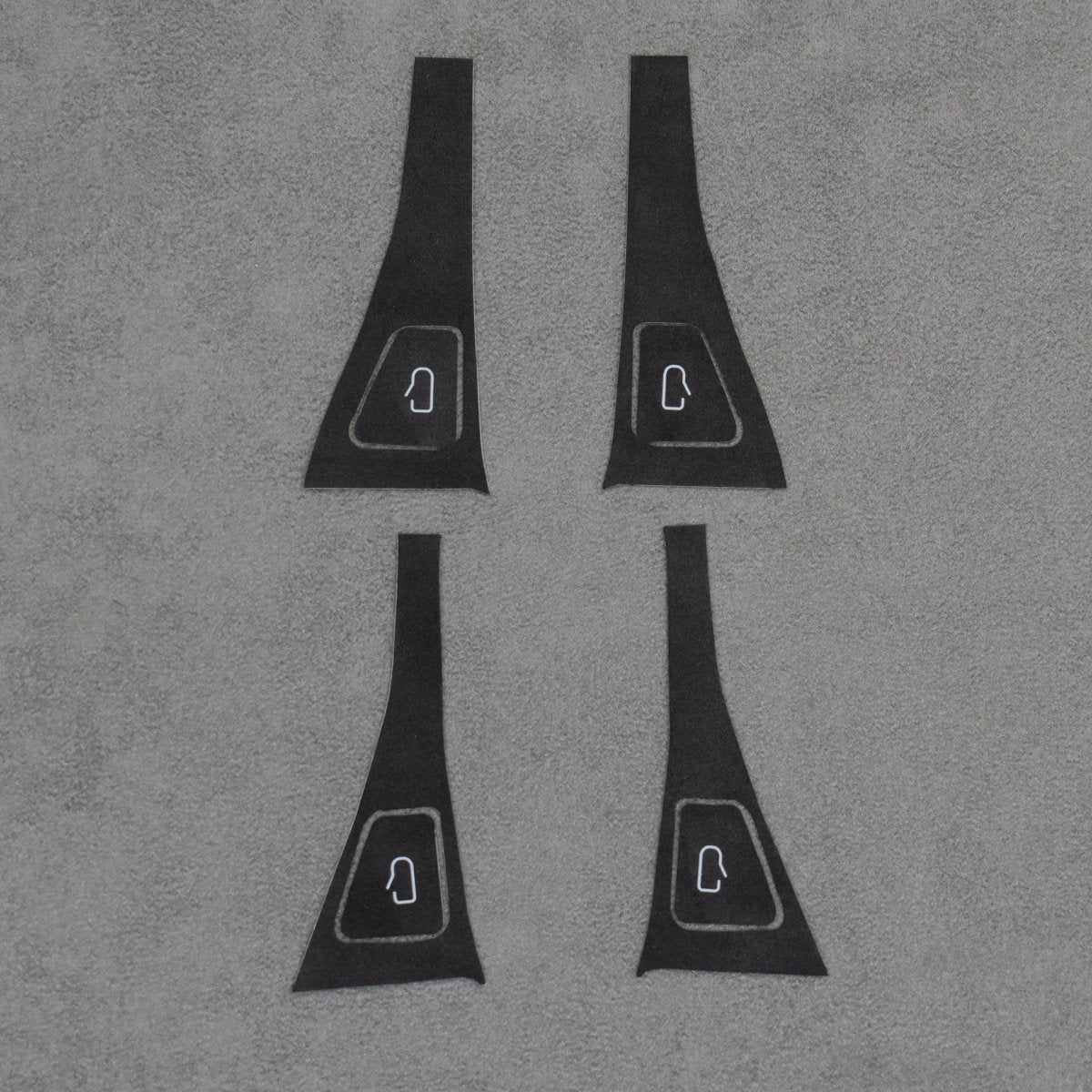 Alcantara Suede Door Switch Handle Button Covers for Tesla Model 3 Y - Interior Styling | Carbon Kings