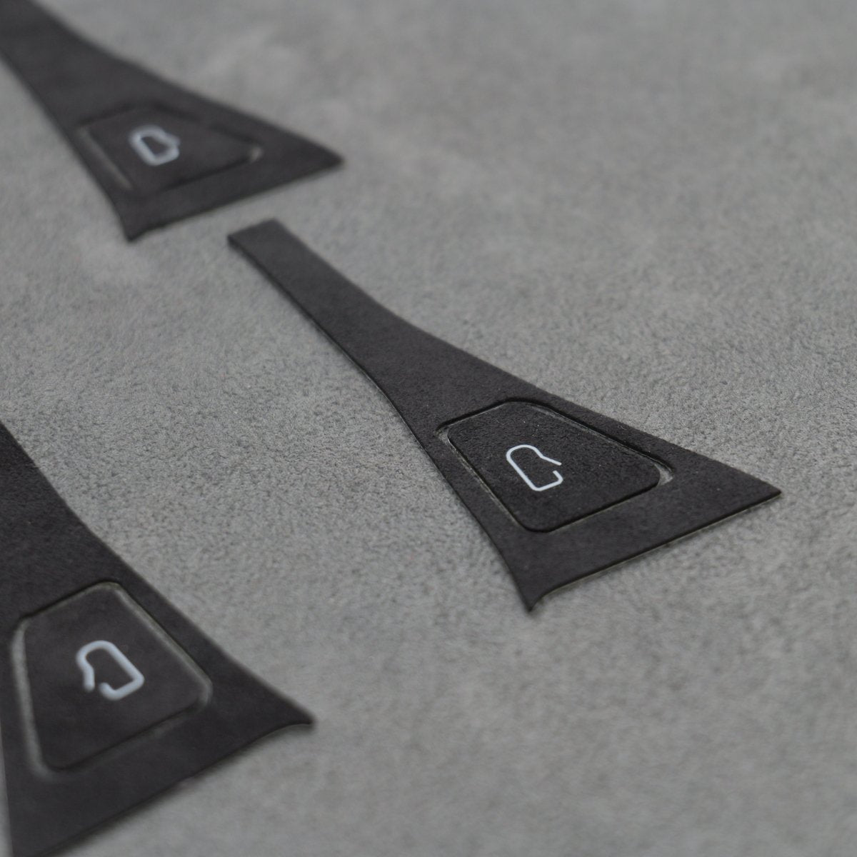 Alcantara Suede Door Switch Handle Button Covers for Tesla Model 3 Y - Interior Styling | Carbon Kings