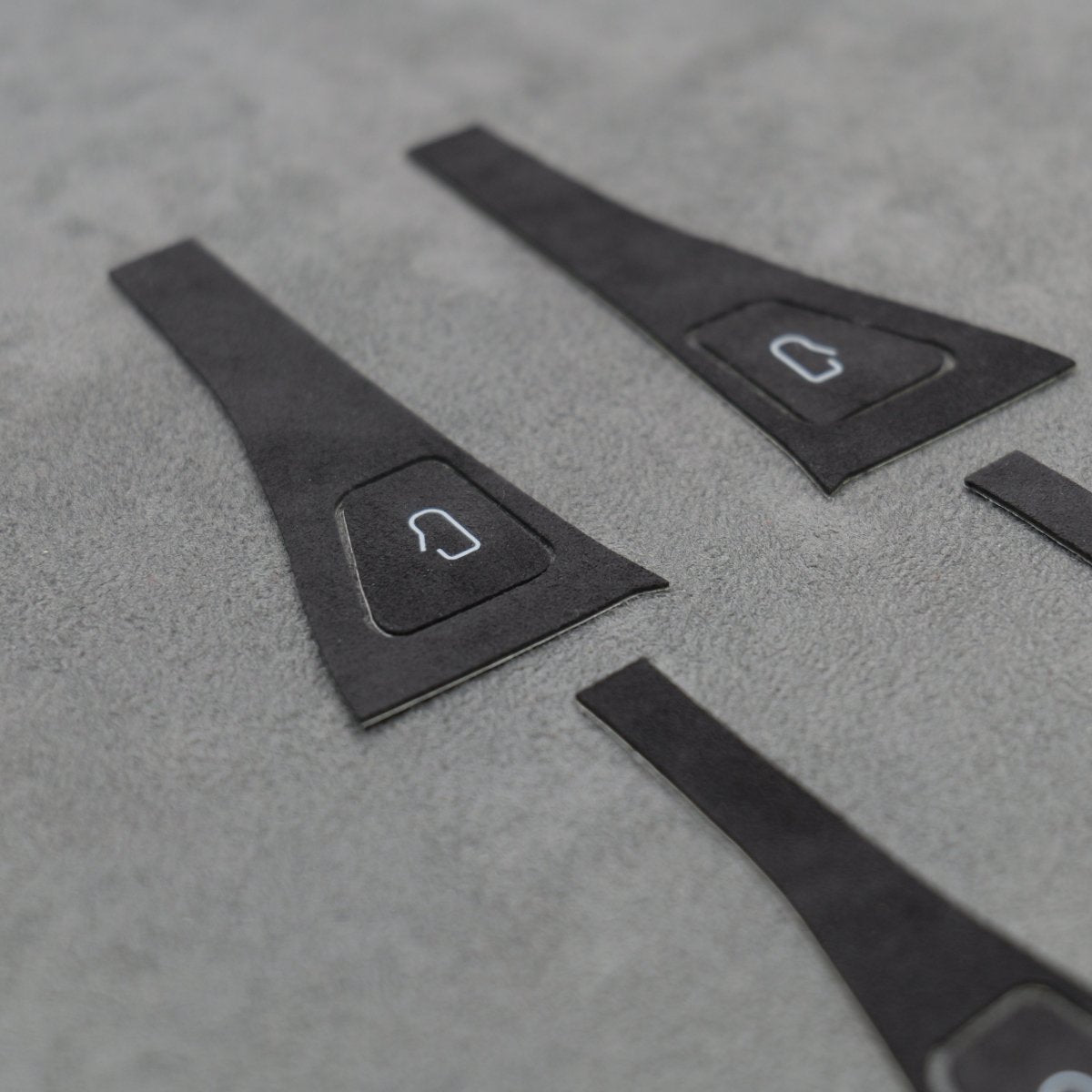 Alcantara Suede Door Switch Handle Button Covers for Tesla Model 3 Y - Interior Styling | Carbon Kings