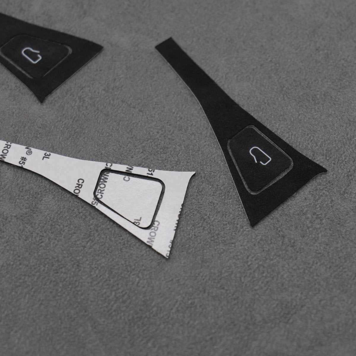 Alcantara Suede Door Switch Handle Button Covers for Tesla Model 3 Y - Interior Styling | Carbon Kings