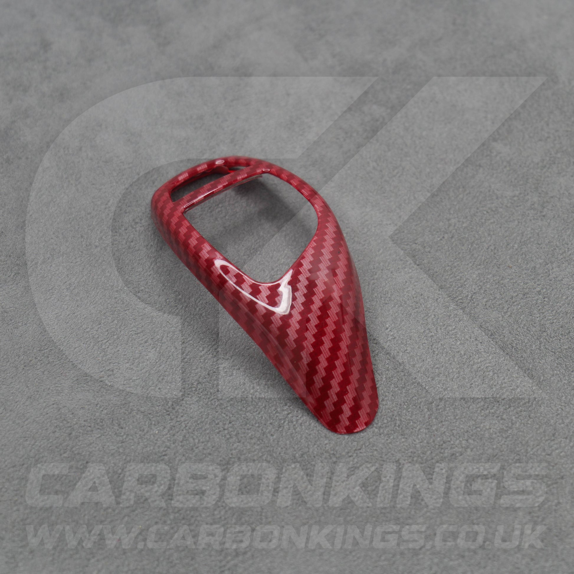 BMW Red Carbon Fibre Style Gear Shift Knob Cover Trim F30 F20 F10 F15 F25 X5 X3