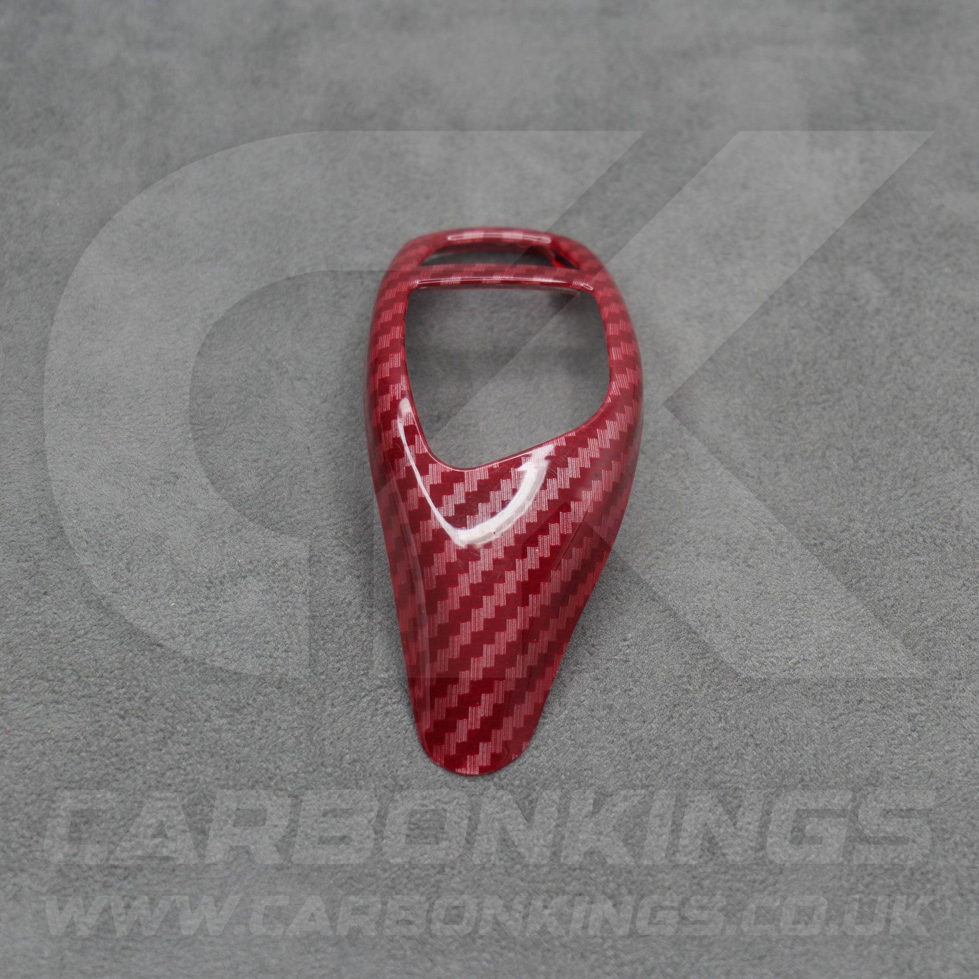 BMW Red Carbon Fibre Style Gear Shift Knob Cover Trim F30 F20 F10 F15 F25 X5 X3