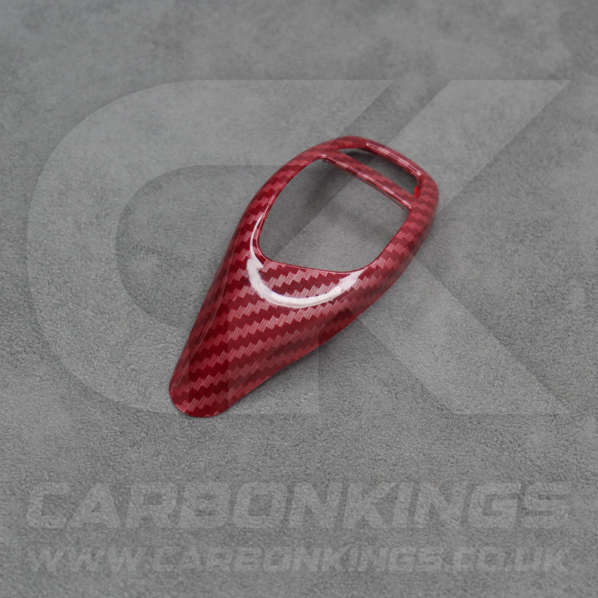 BMW Red Carbon Fibre Style Gear Shift Knob Cover Trim F30 F20 F10 F15 F25 X5 X3