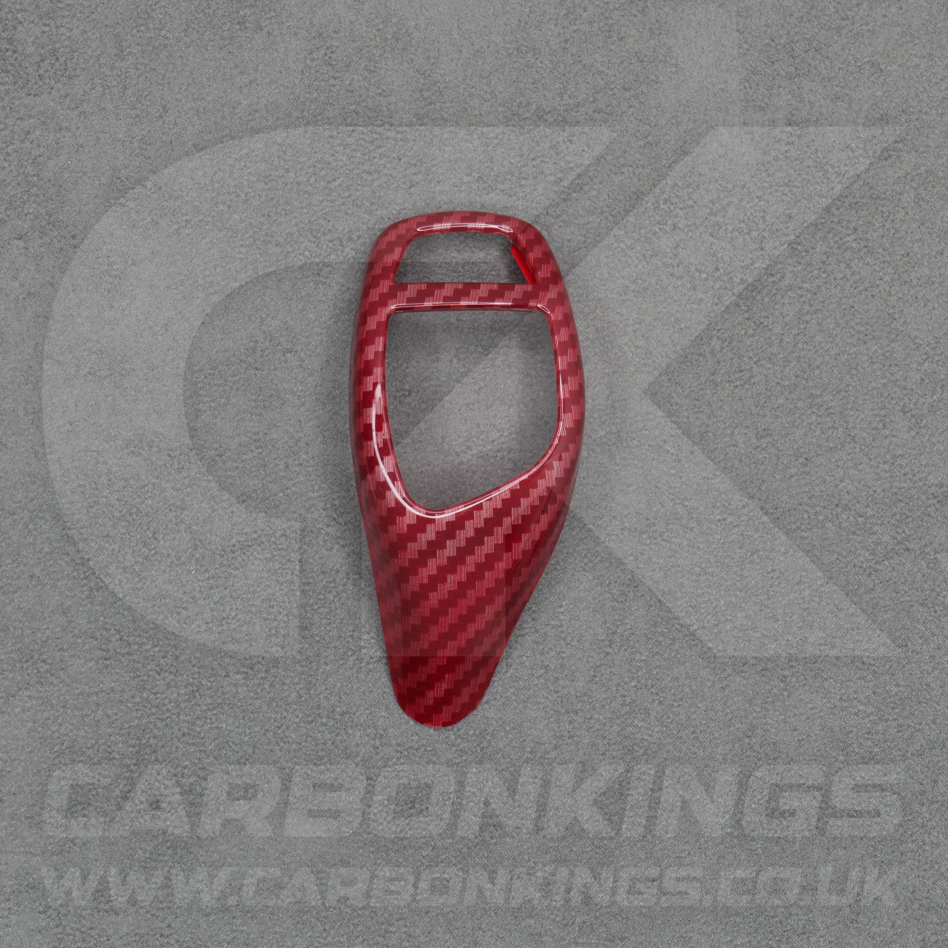 BMW Red Carbon Fibre Style Gear Shift Knob Cover Trim F30 F20 F10 F15 F25 X5 X3